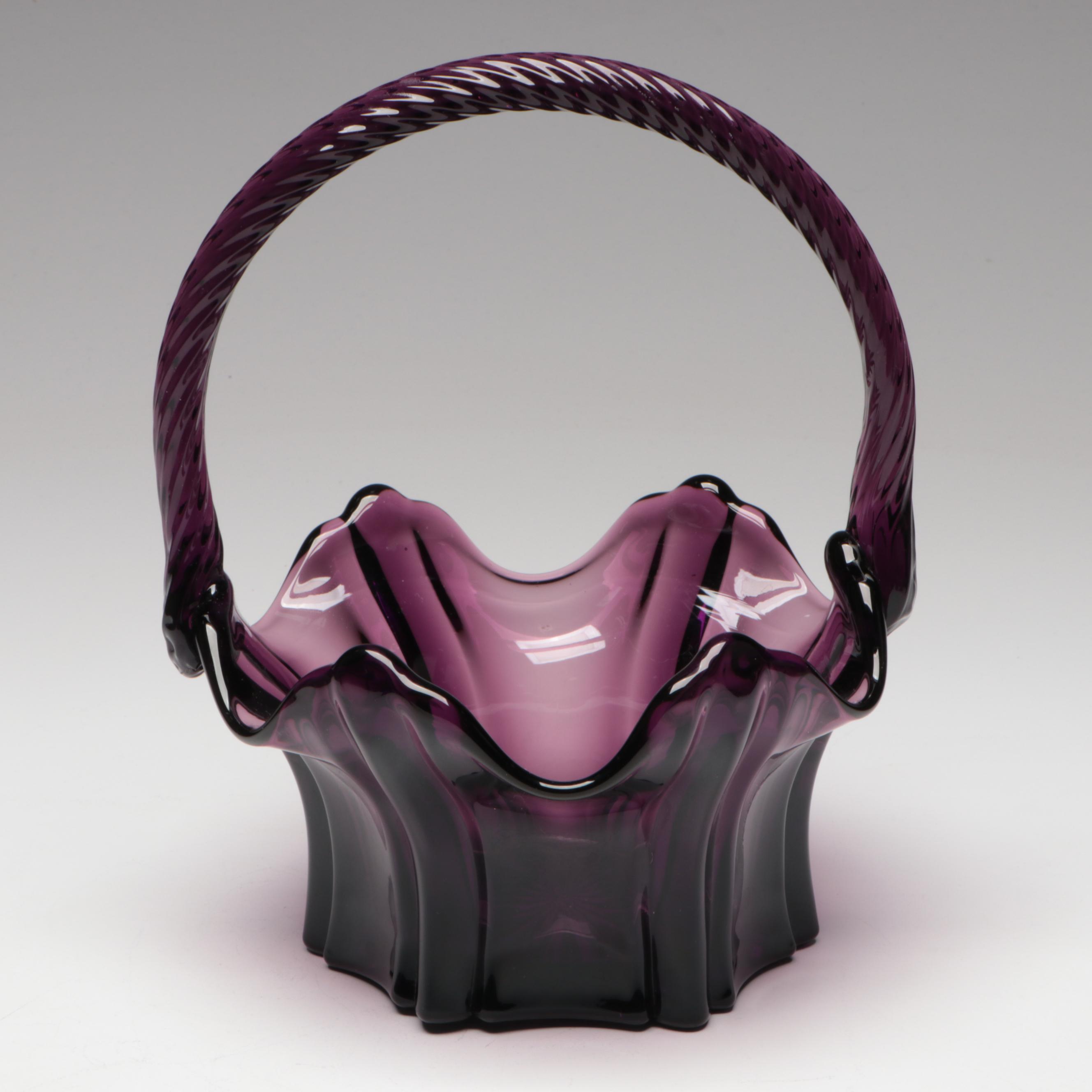 Fenton Carnival Glass Baskets and Vase Including 100 Year Anniversary