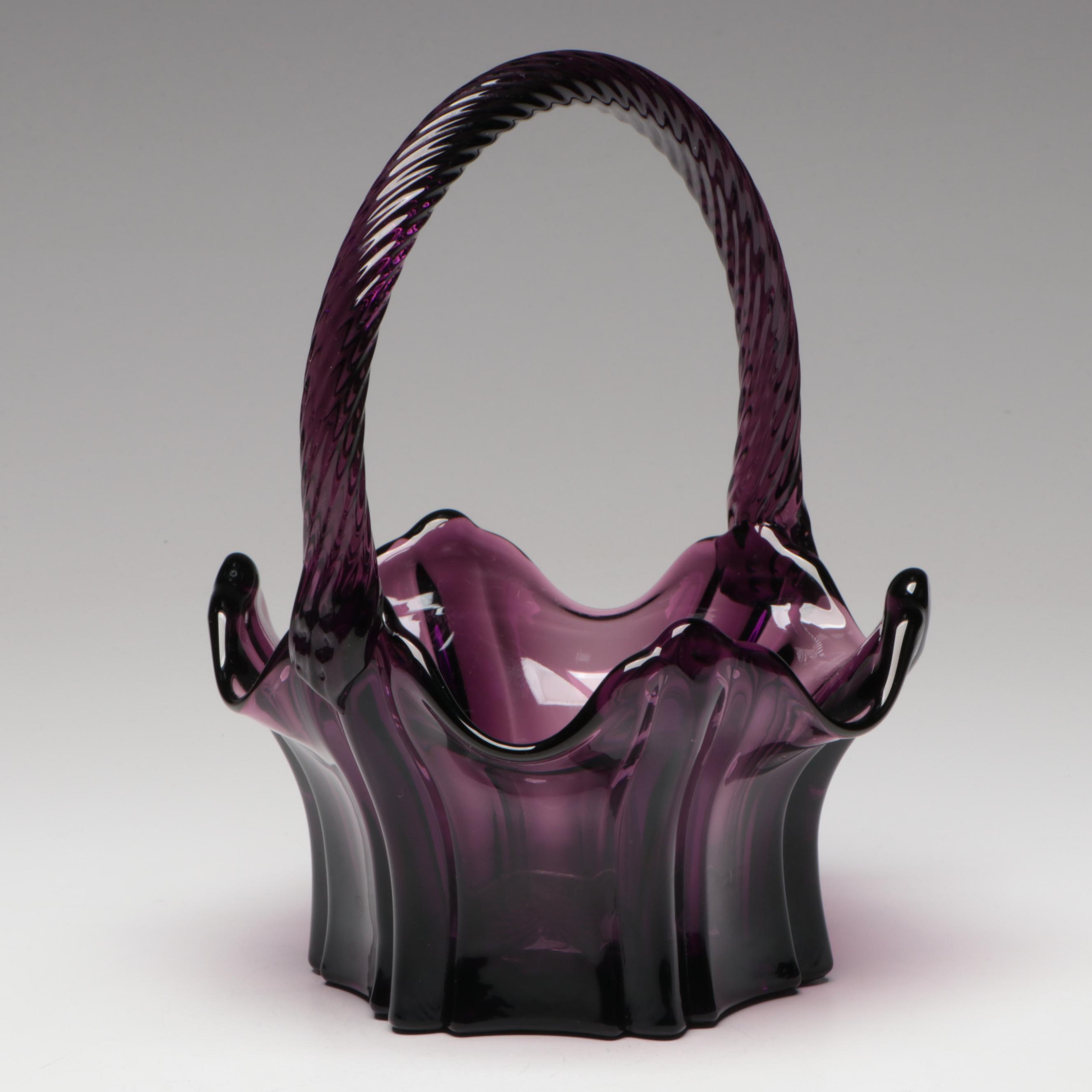 Fenton Carnival Glass Baskets and Vase Including 100 Year Anniversary