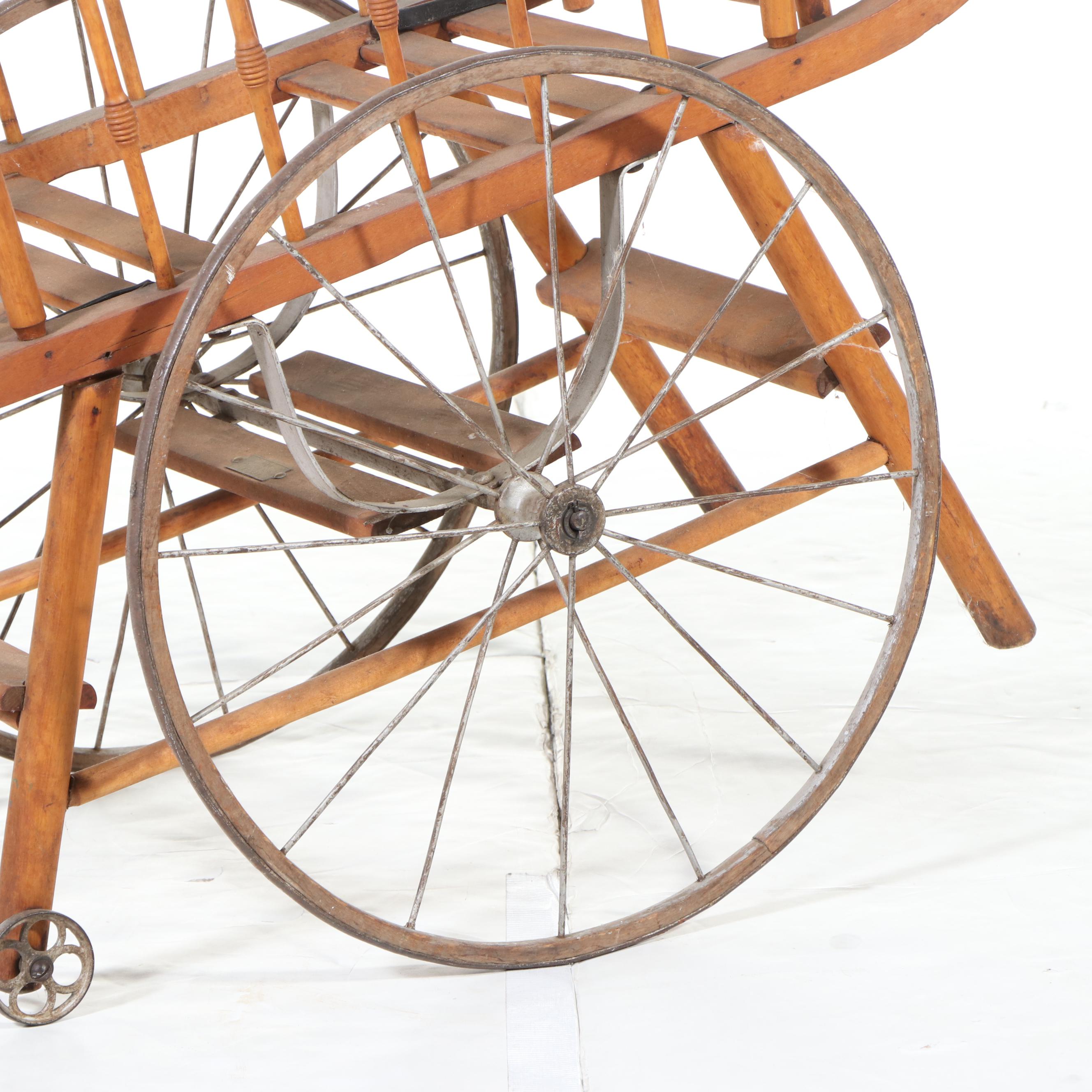 Swedish Hardwood Perambulator, Antique