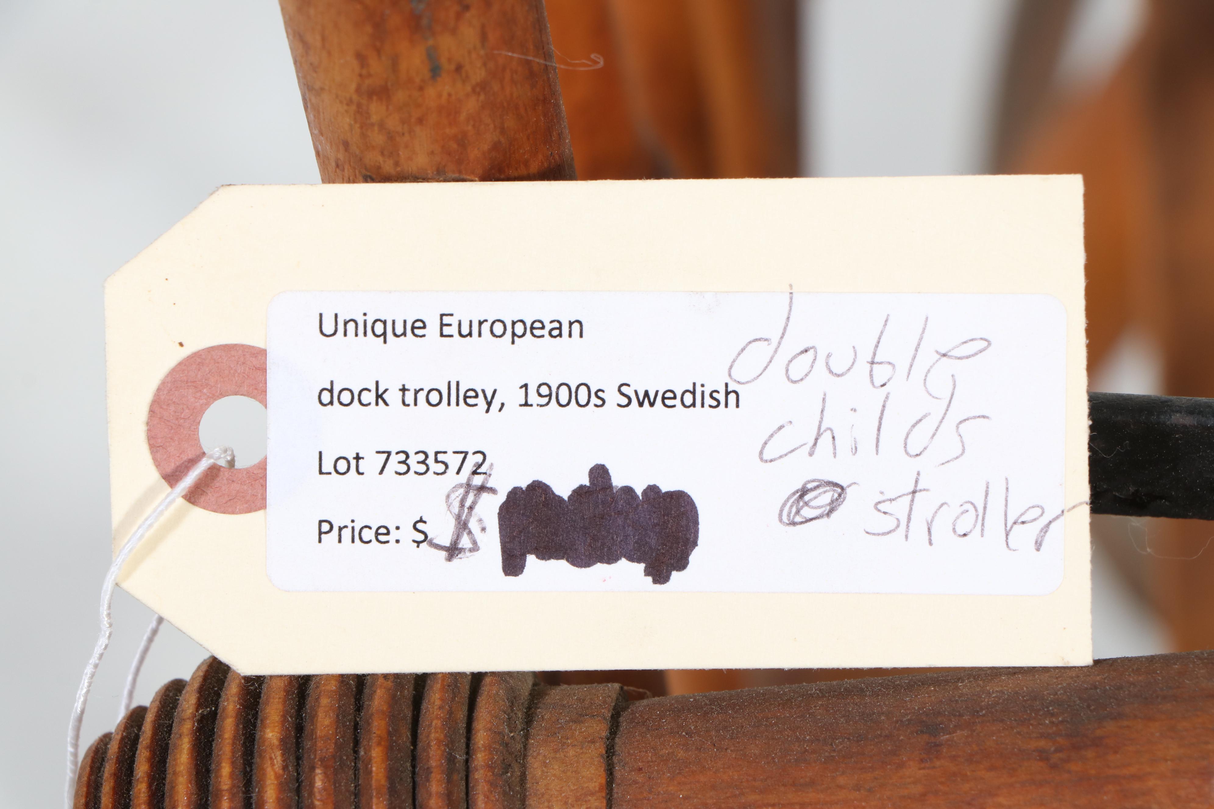 Swedish Hardwood Perambulator, Antique