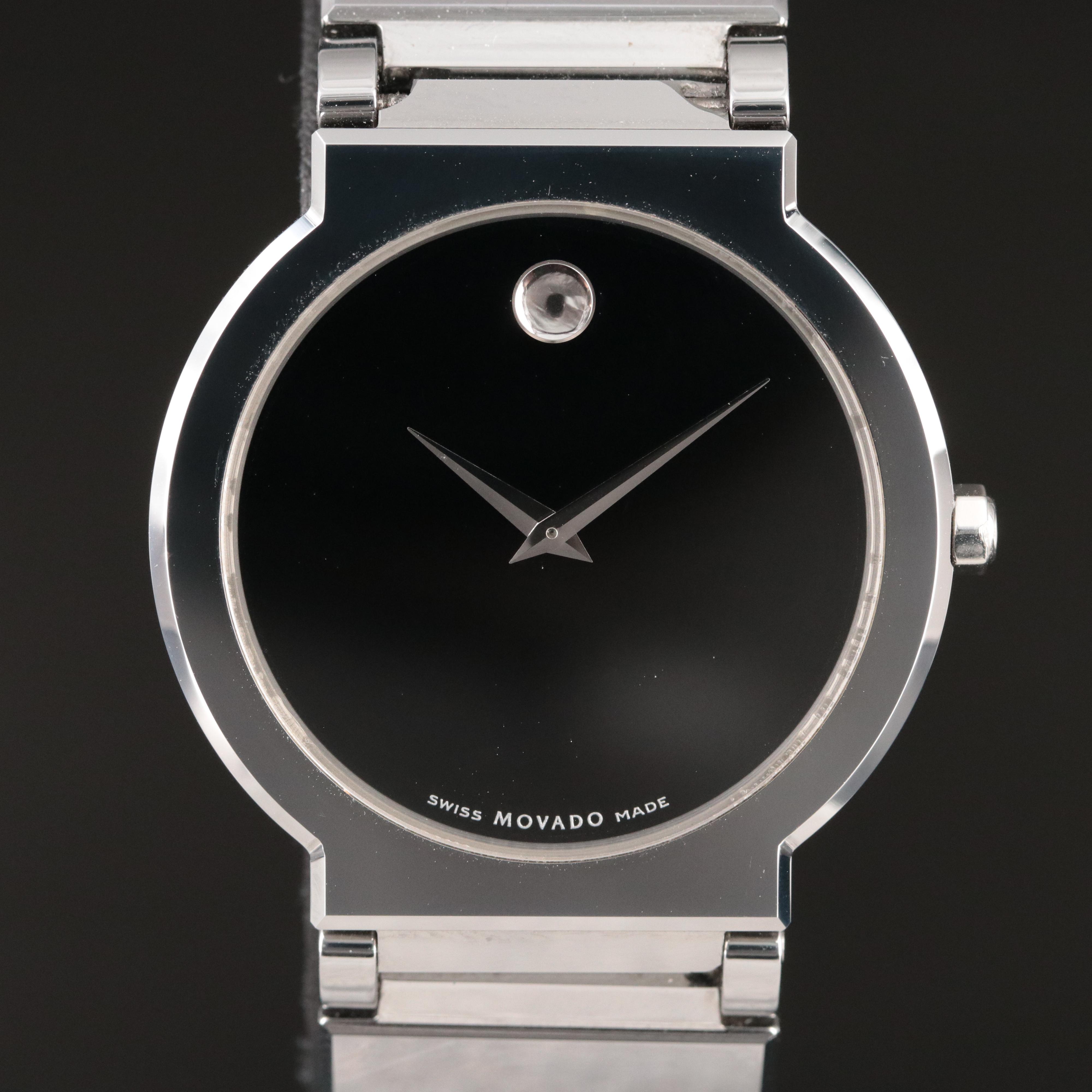 Movado Valor Tungsten Carbide Quartz Watch