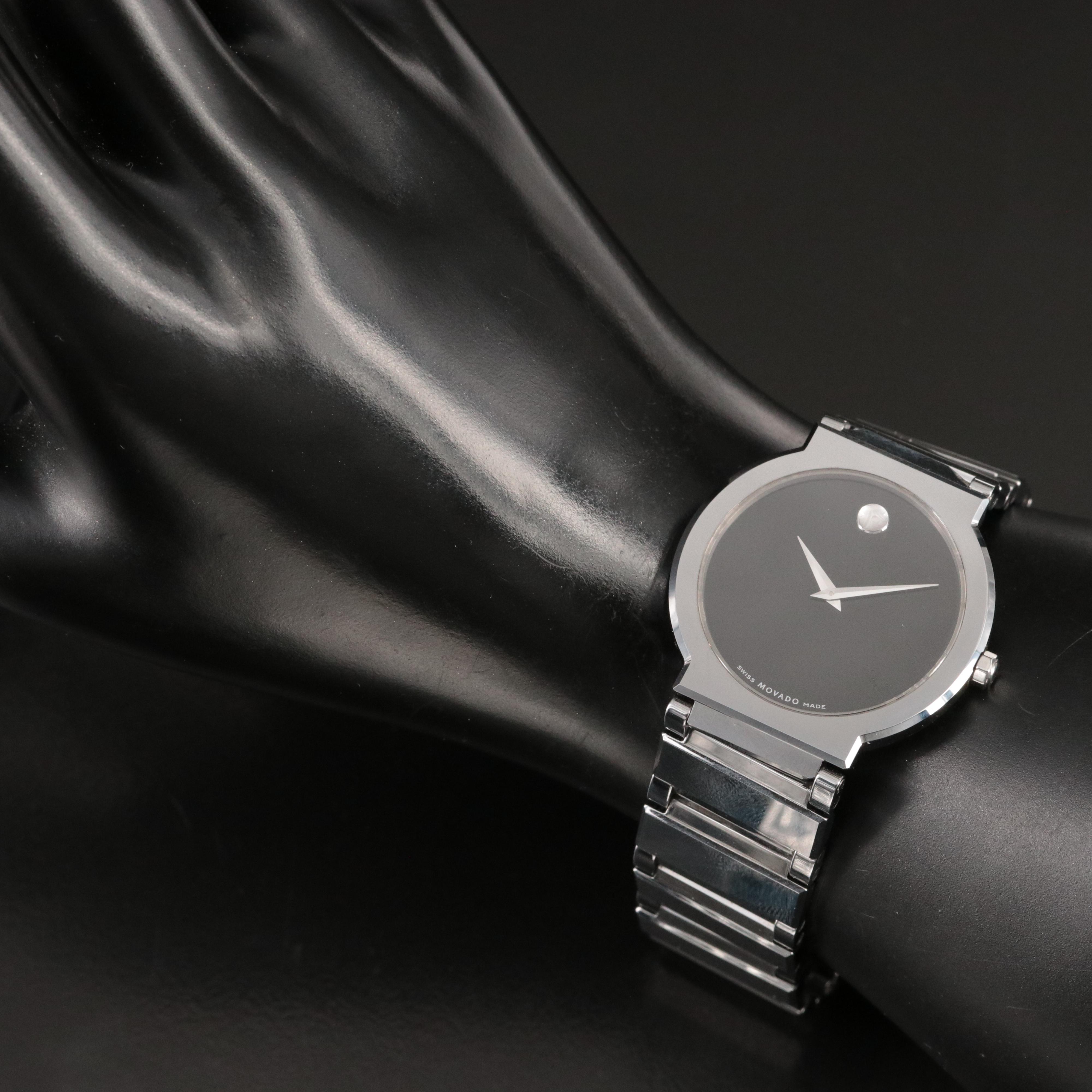 Movado Valor Tungsten Carbide Quartz Watch