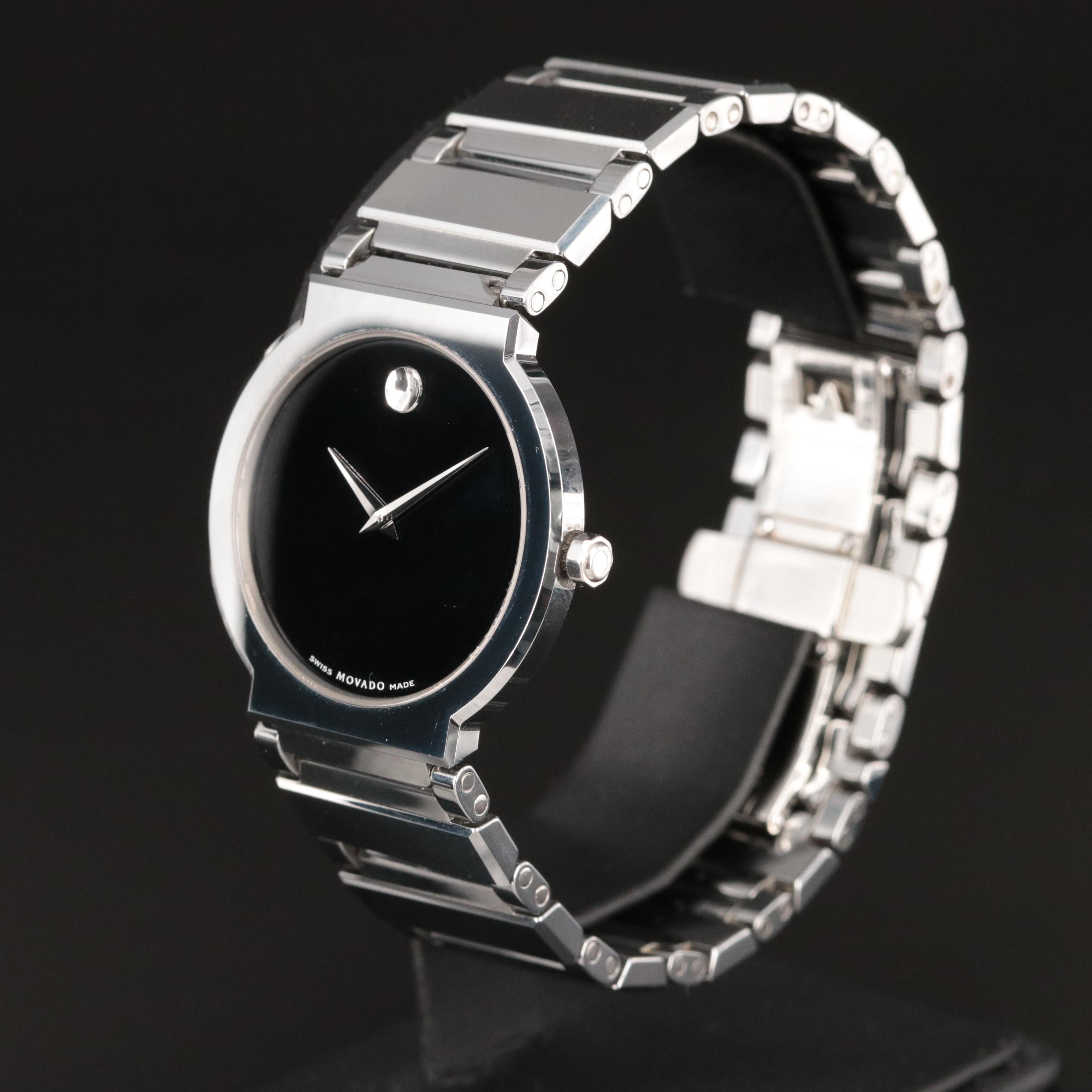 Movado Valor Tungsten Carbide Quartz Watch
