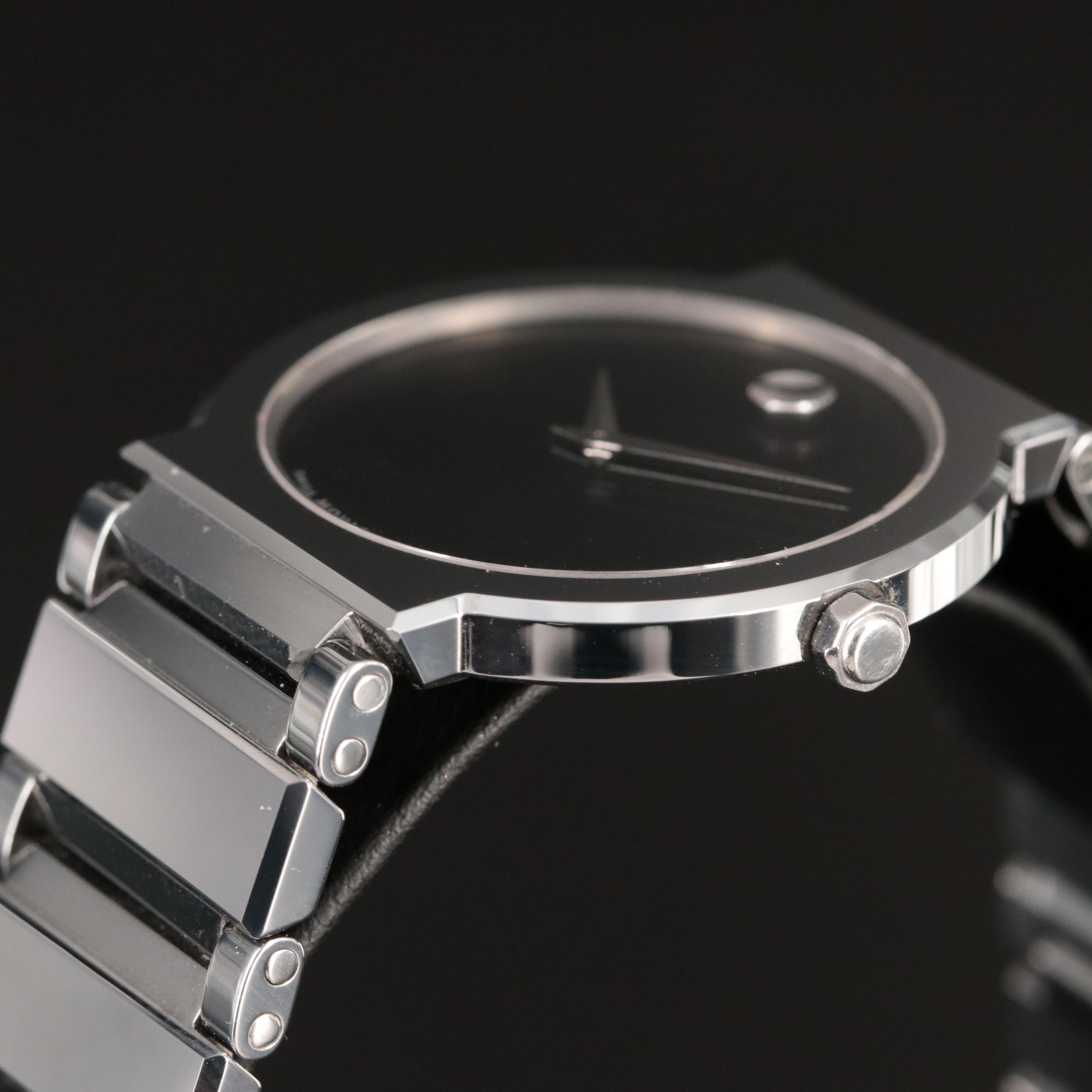 Movado Valor Tungsten Carbide Quartz Watch