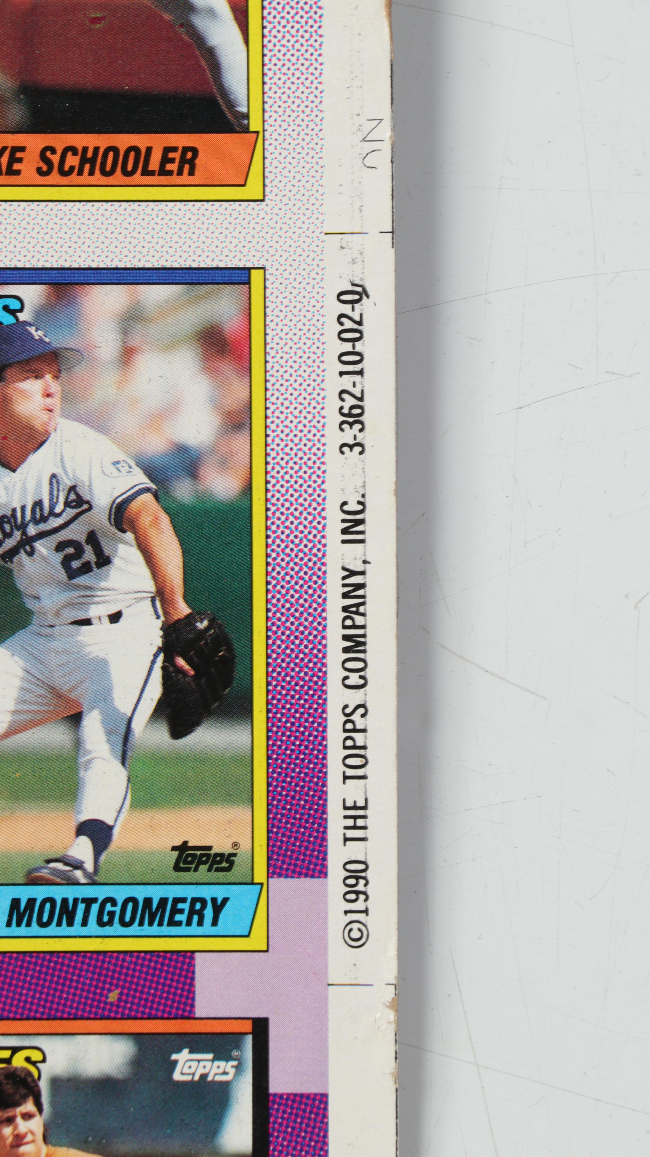 1990 Topps Uncut Baseball Card Sheets Featuring Ken Griffey Jr. All-Star Rookie