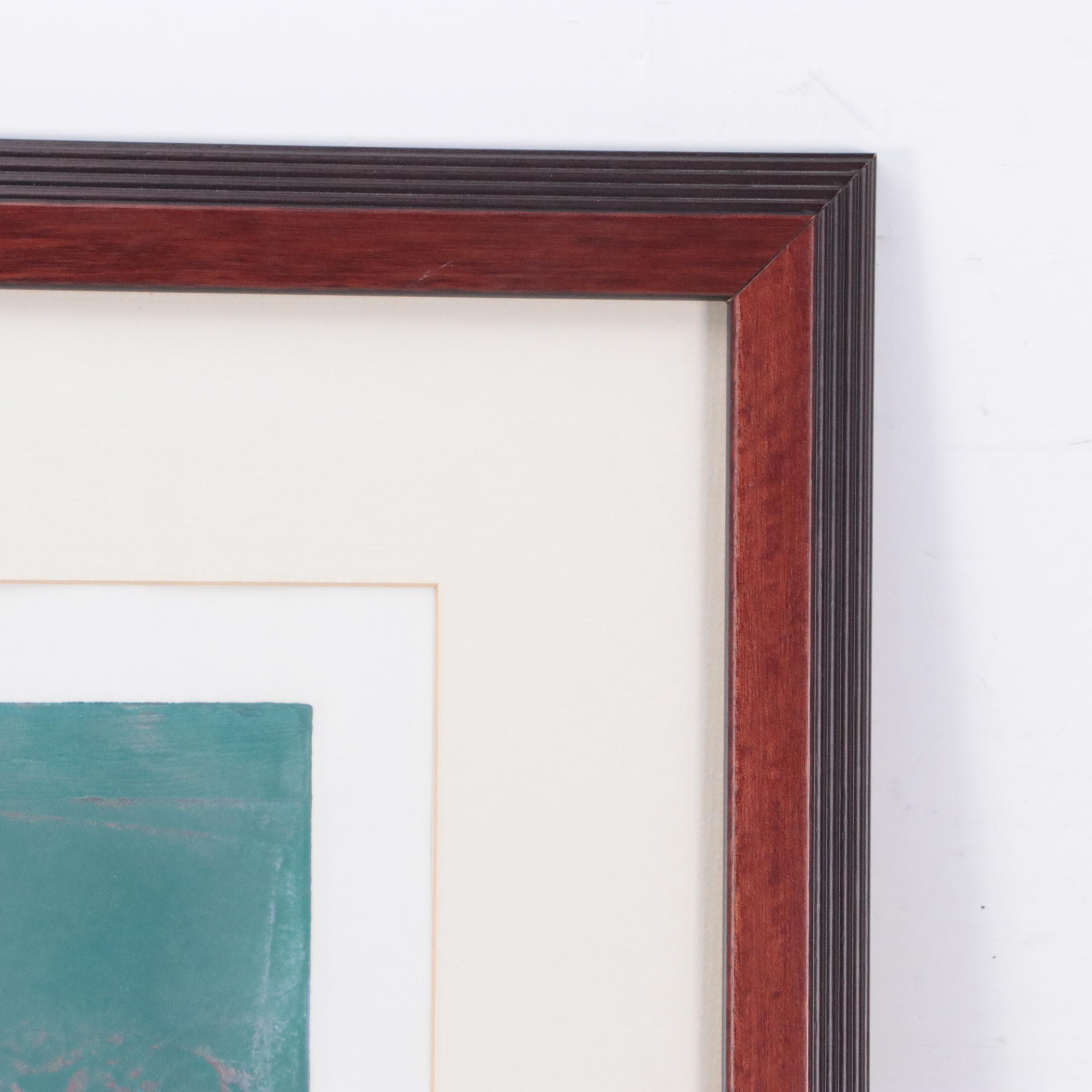 Manuel Rodriguez Abstract Monotype "Artifacts"