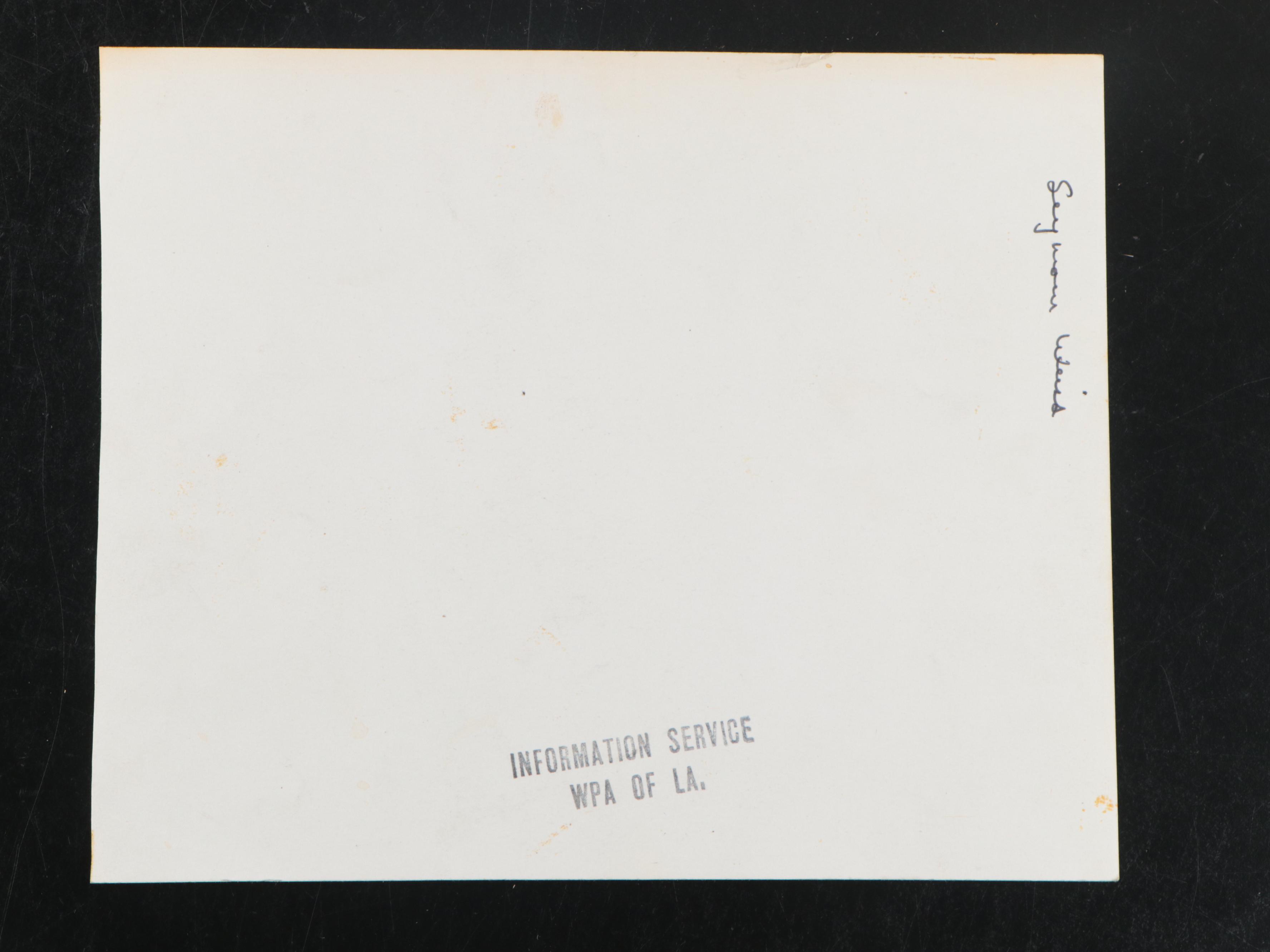 Photos of Louisiana Governor Richard Leche, Seymour Weiss and Albert B. Chandler