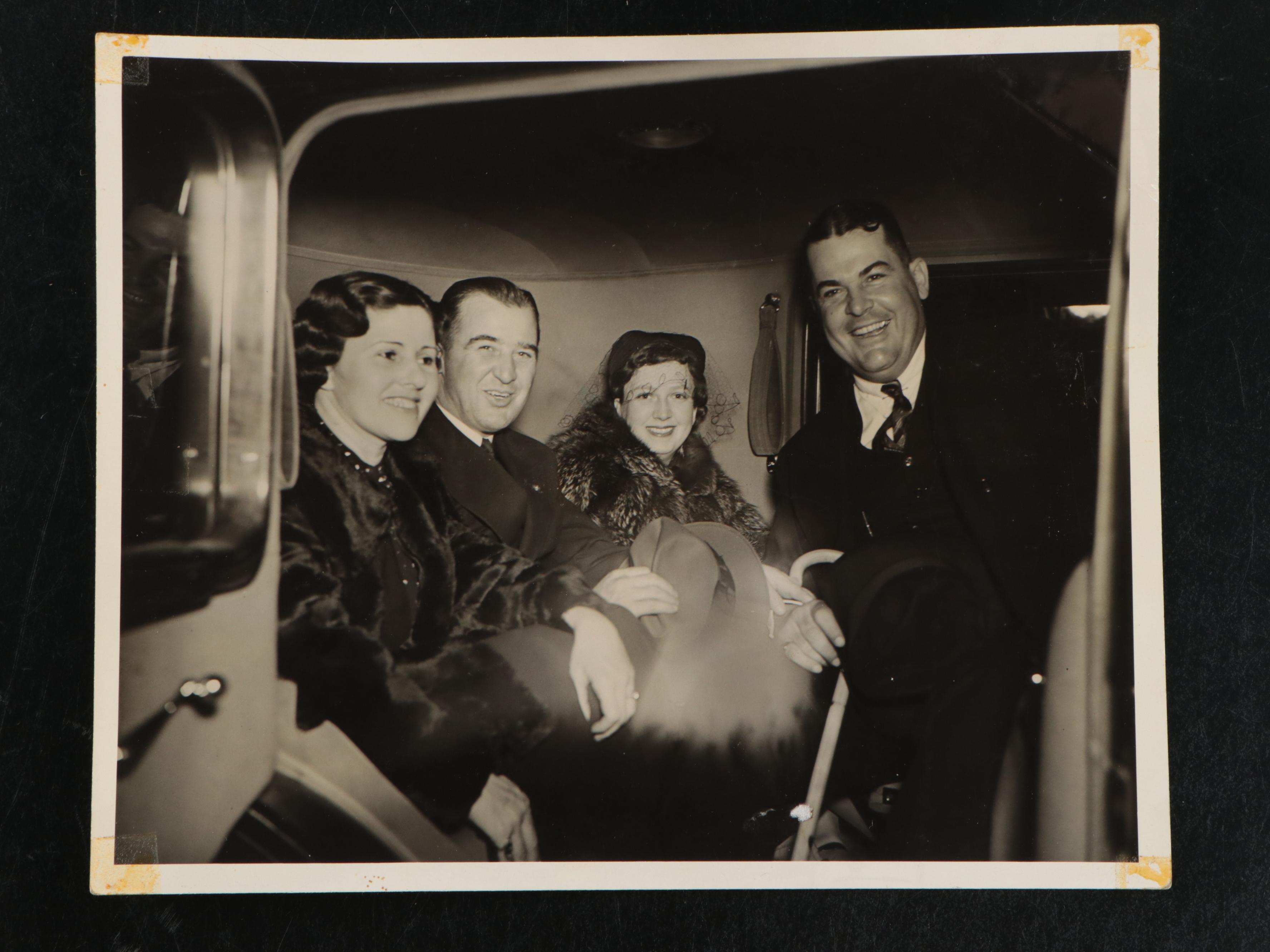 Photos of Louisiana Governor Richard Leche, Seymour Weiss and Albert B. Chandler