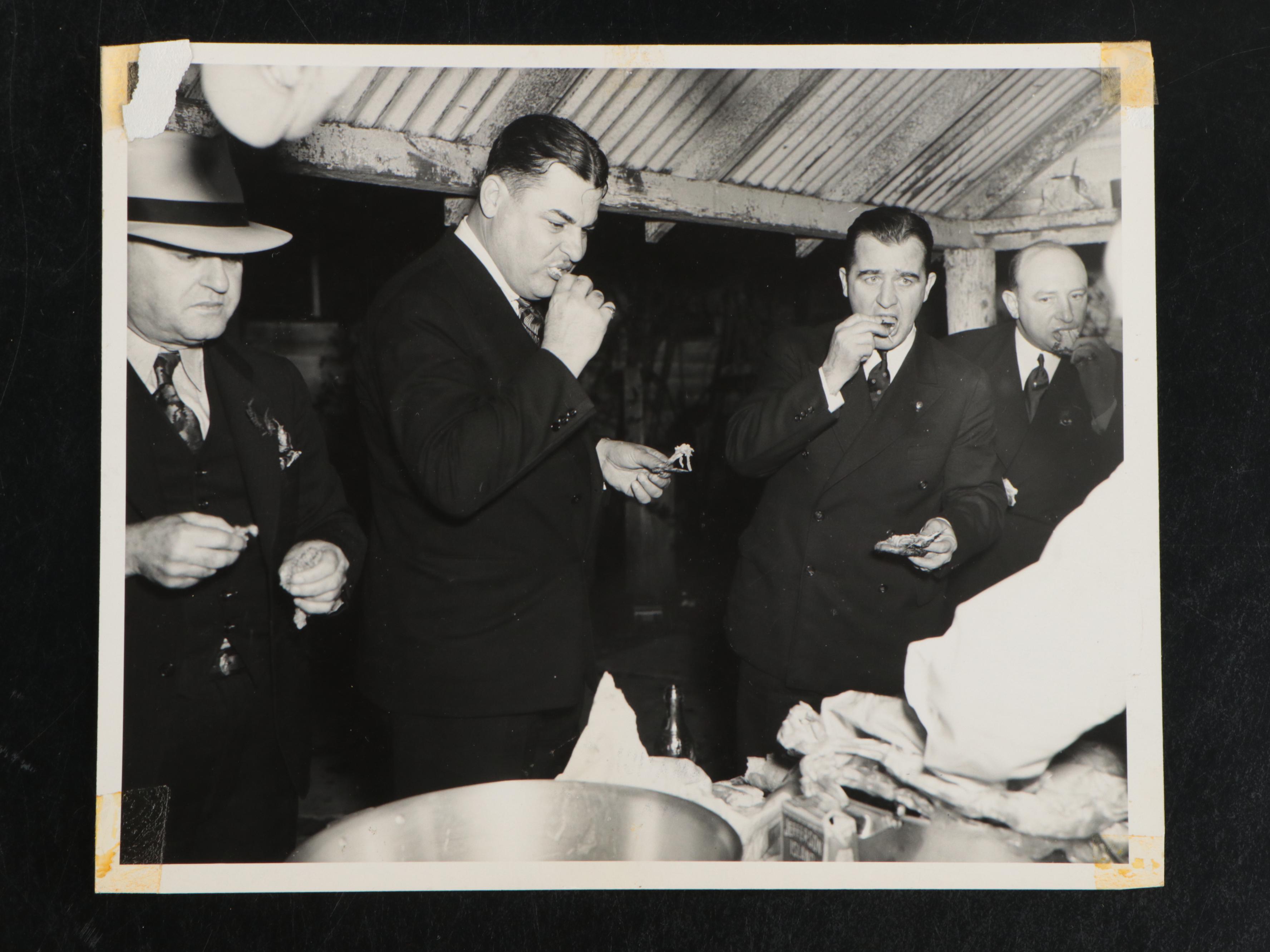 Photos of Louisiana Governor Richard Leche, Seymour Weiss and Albert B. Chandler