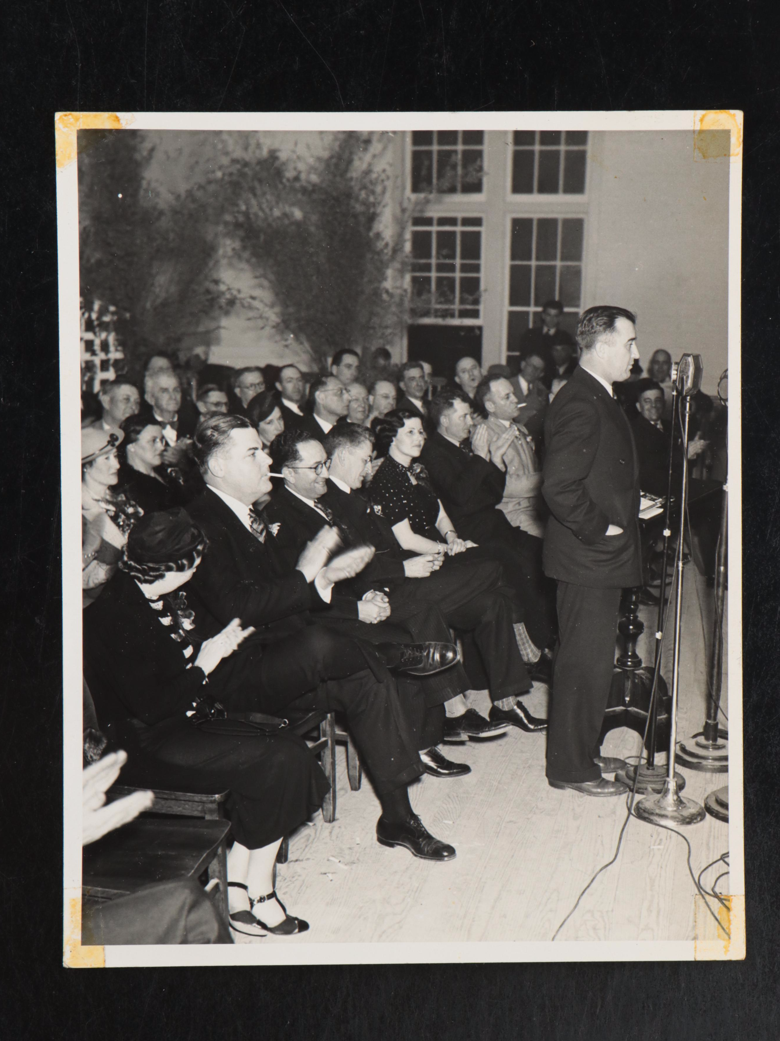 Photos of Louisiana Governor Richard Leche, Seymour Weiss and Albert B. Chandler