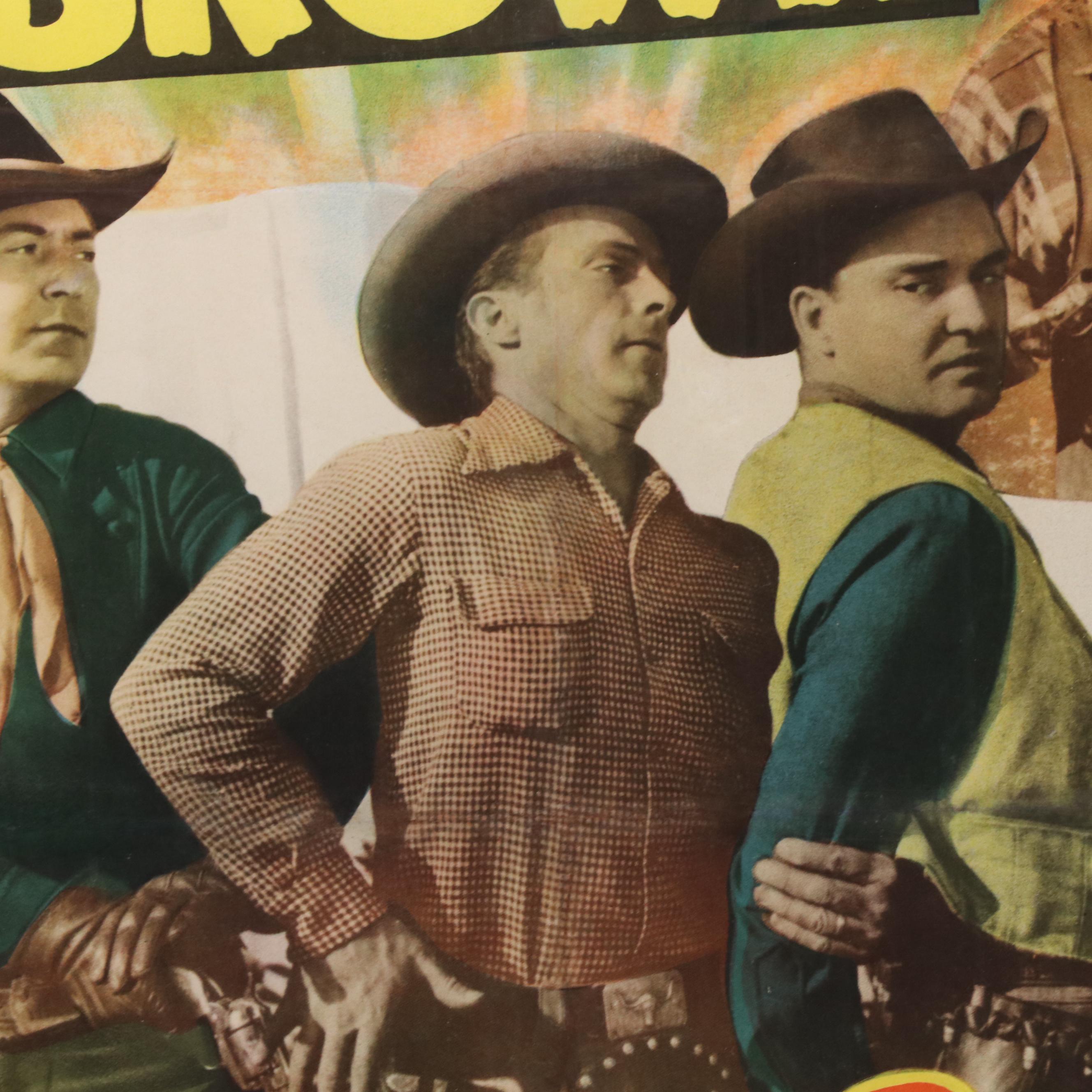 "Frontier Agent" Western Movie Poster, 1948