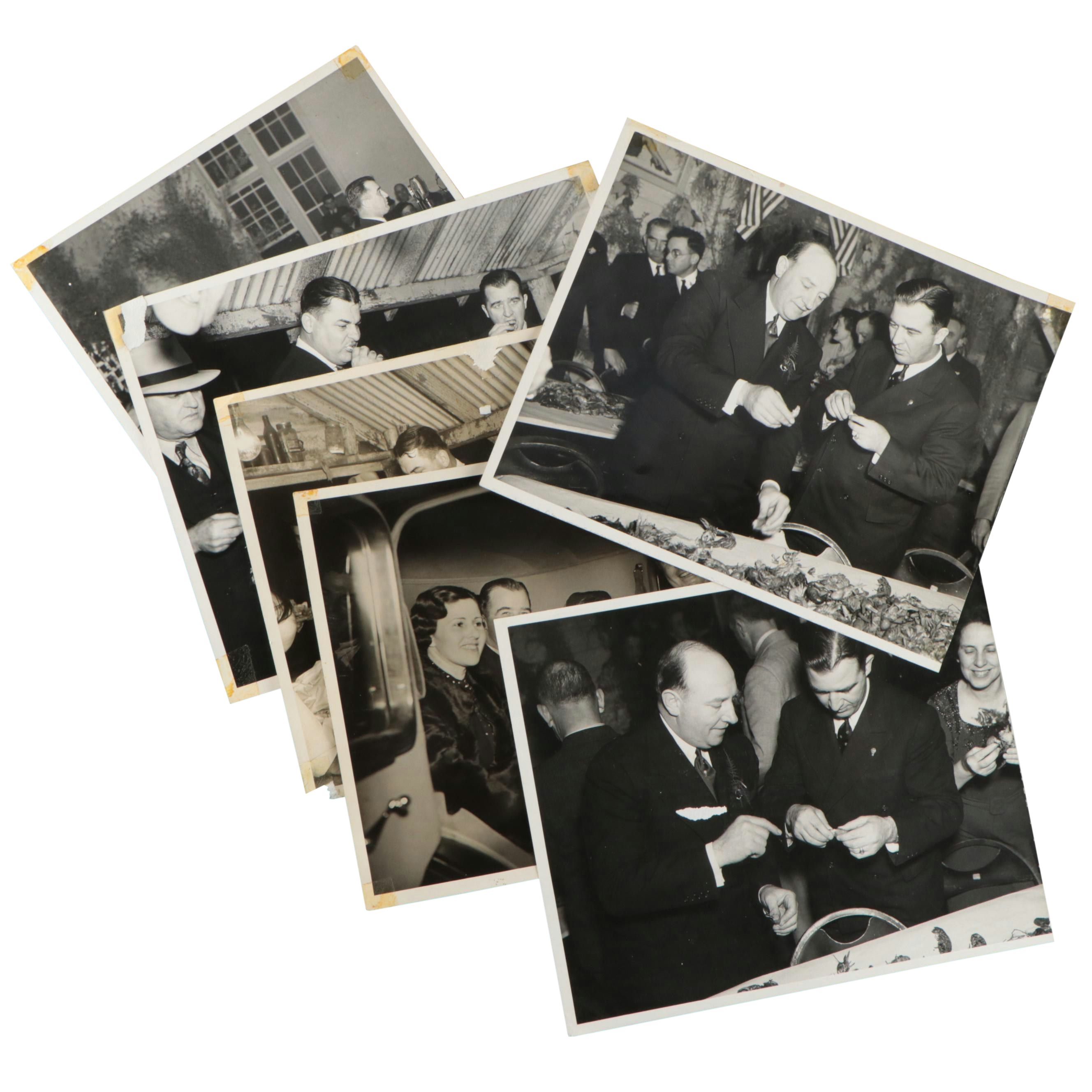 Photos of Louisiana Governor Richard Leche, Seymour Weiss and Albert B. Chandler