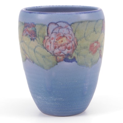 Elizabeth Lincoln for Rookwood Pottery Floral Design Ceramic Vase, 1930