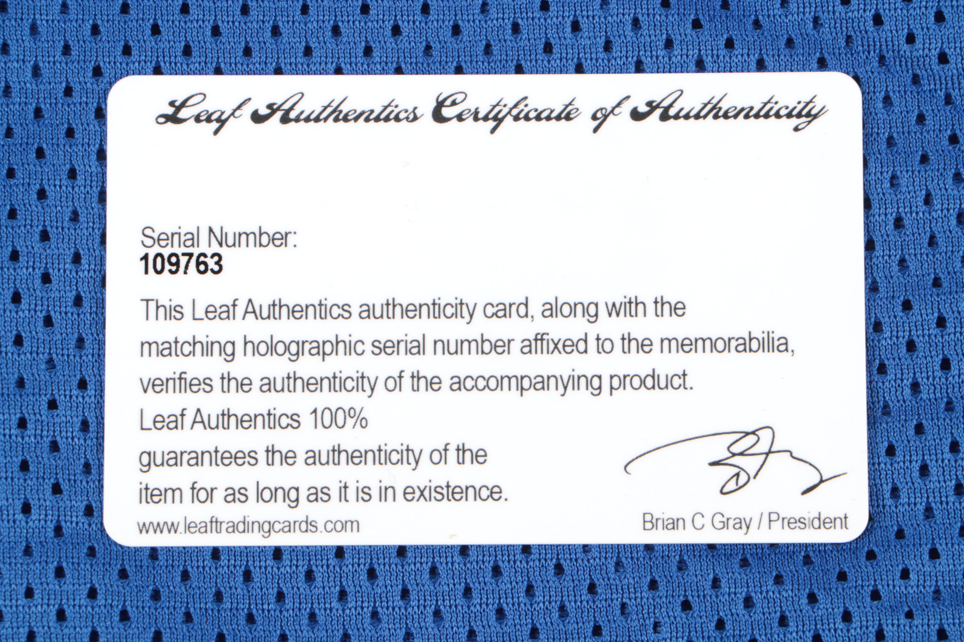 Bob Lilly Signed Dallas Cowboys Football Jersey