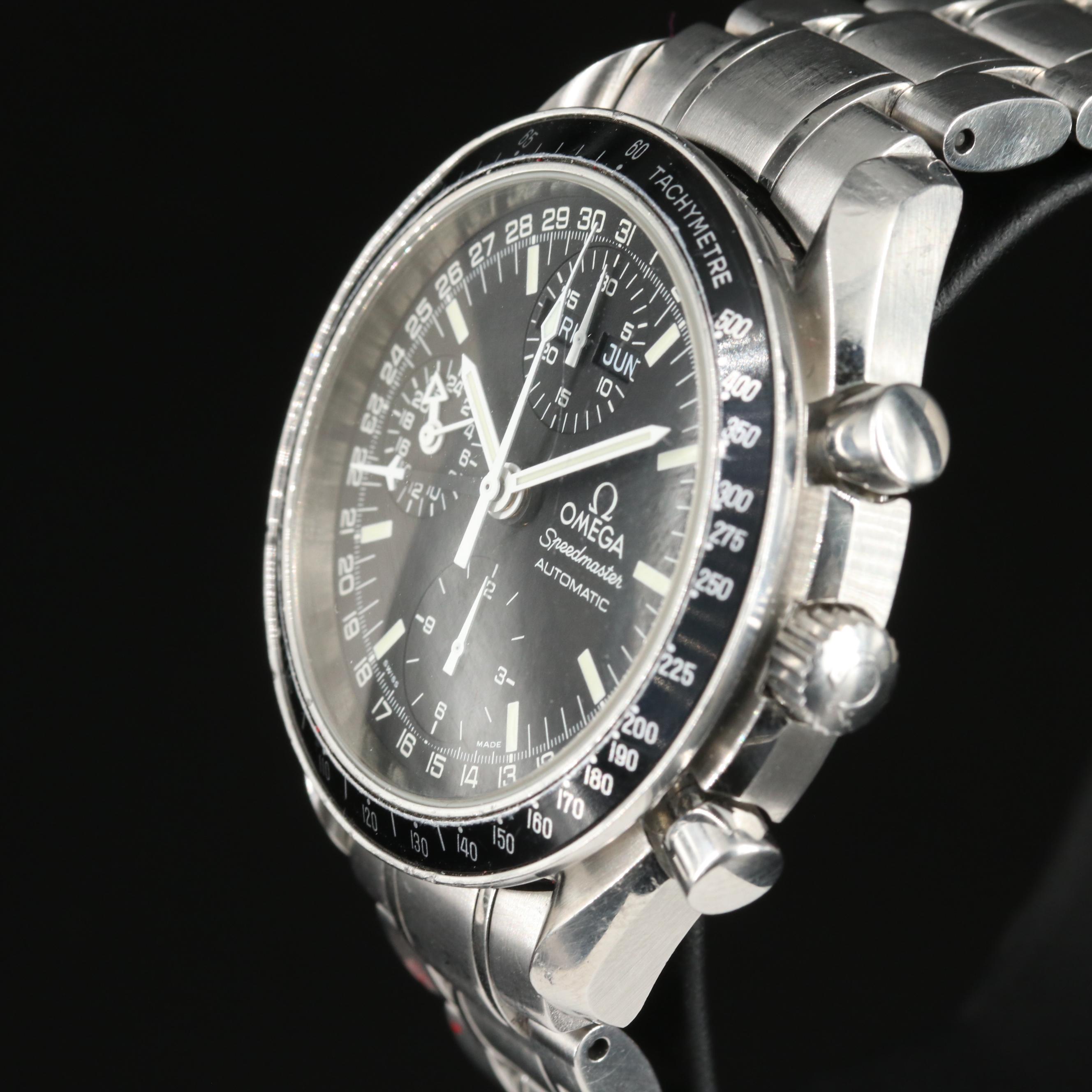 1999 Omega Speedmaster Triple Calendar Chronograph Watch