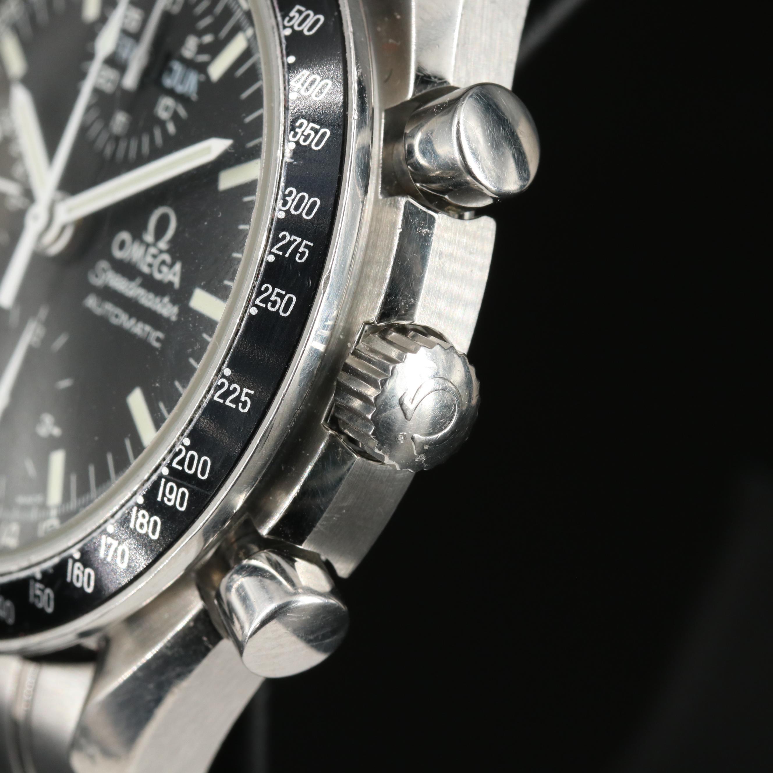 1999 Omega Speedmaster Triple Calendar Chronograph Watch