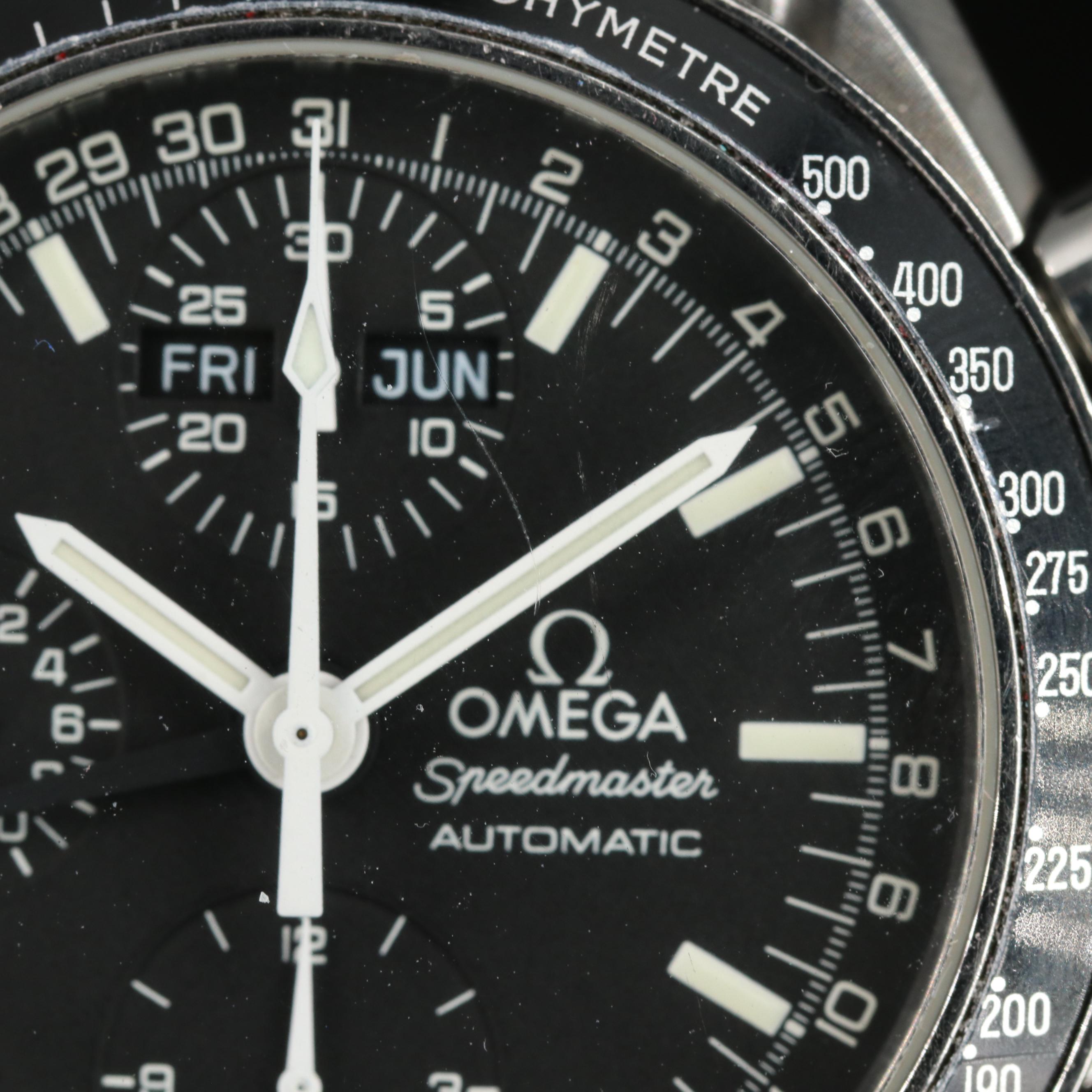 1999 Omega Speedmaster Triple Calendar Chronograph Watch