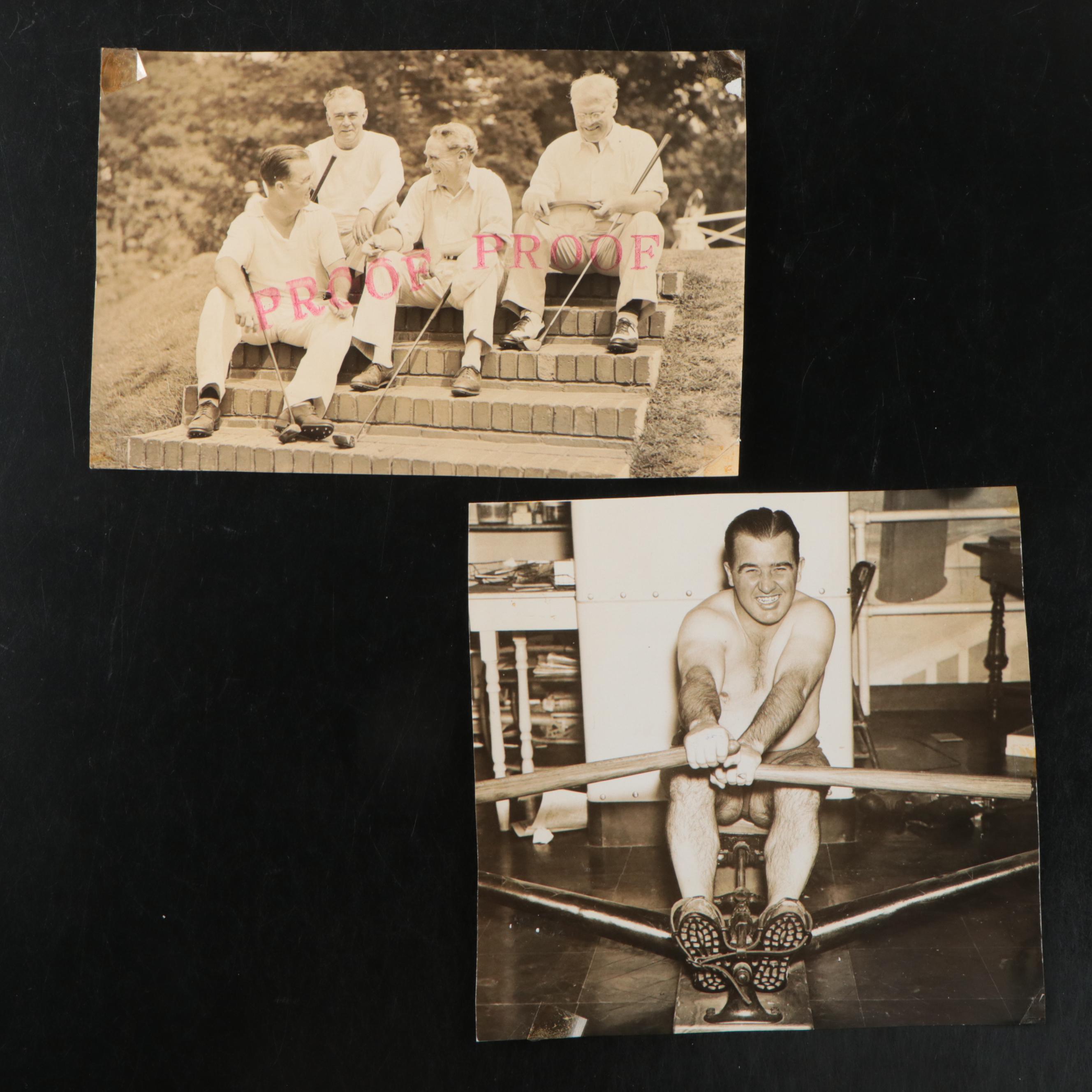 Photos of Albert Benjamin "Happy" Chandler Golfing, Rowing and More