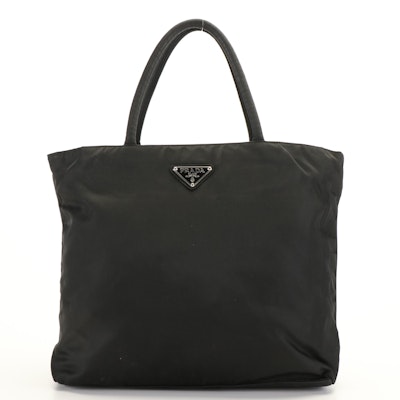 Prada Tote Bag in Black Tessuto Nylon