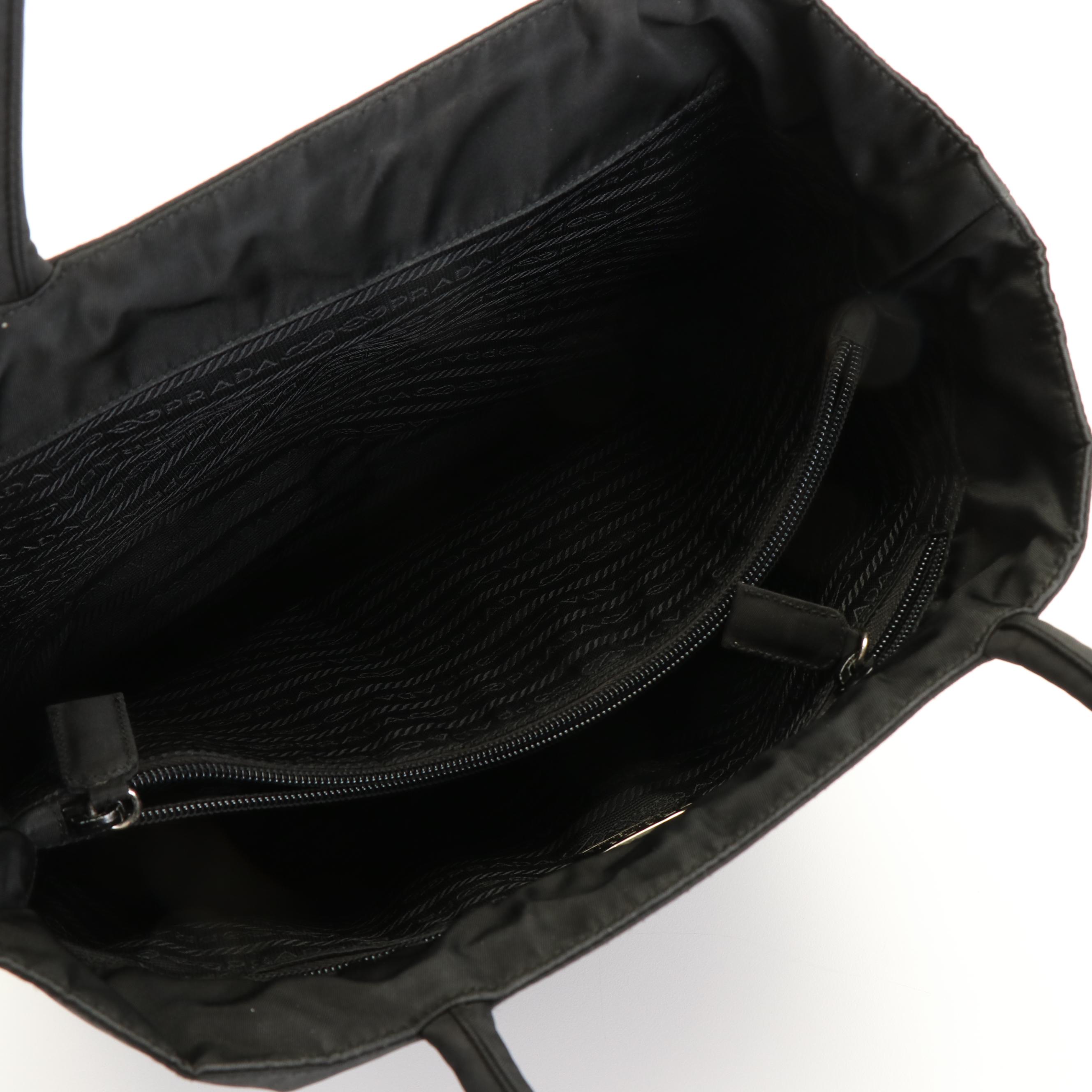 Prada Tote Bag in Black Tessuto Nylon