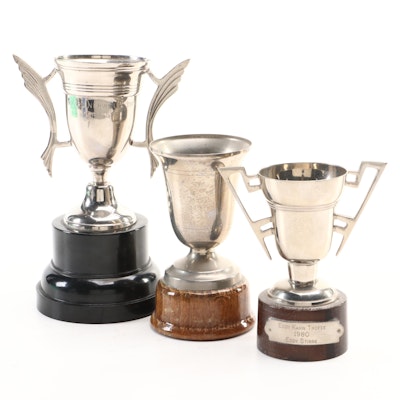 Art Deco Style Silver Plate Trophies