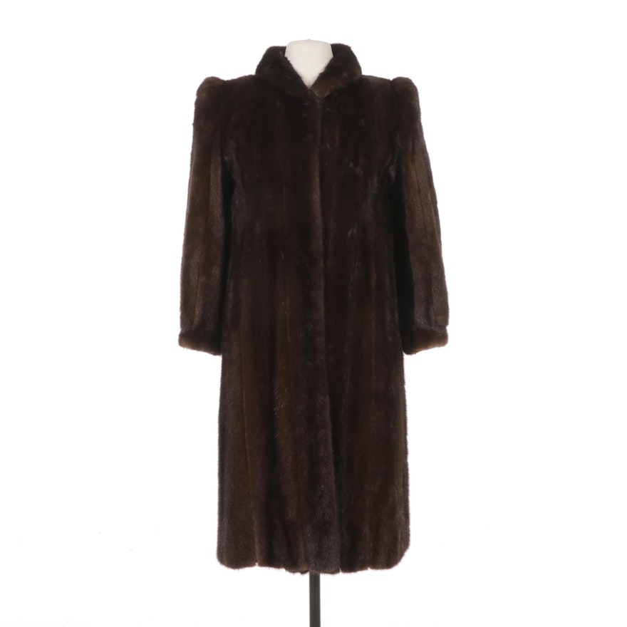 Mahogany Mink Full Length Coat, The Evans Collection