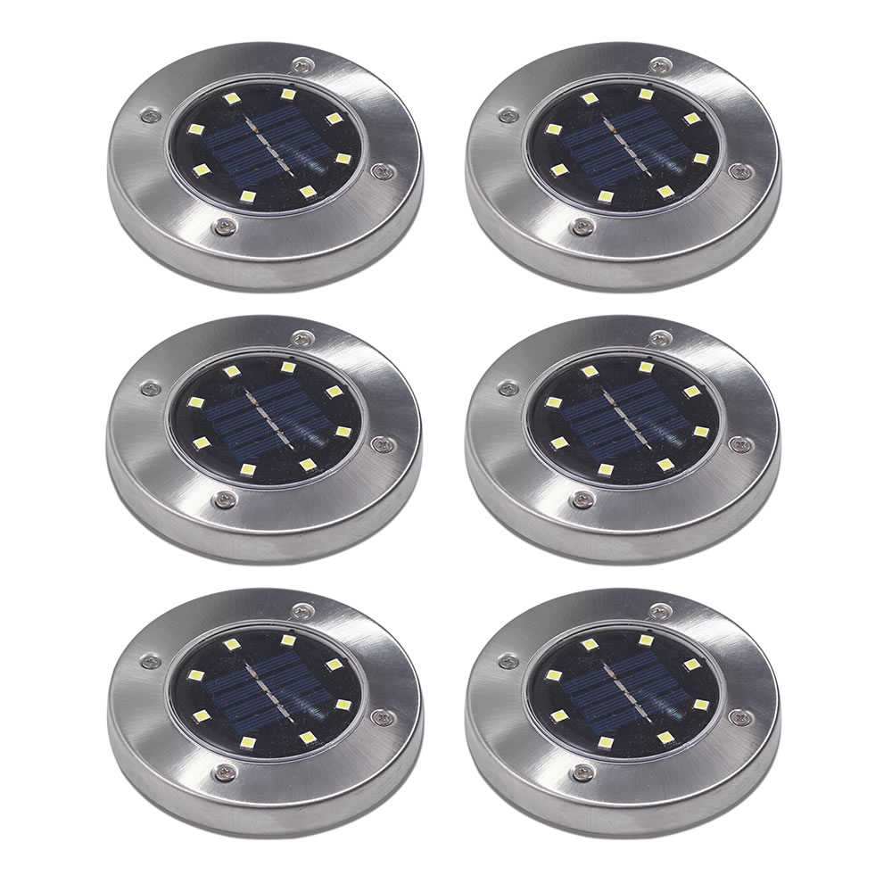 Bell+Howell Six-Pack Solar Powered Disk Lights