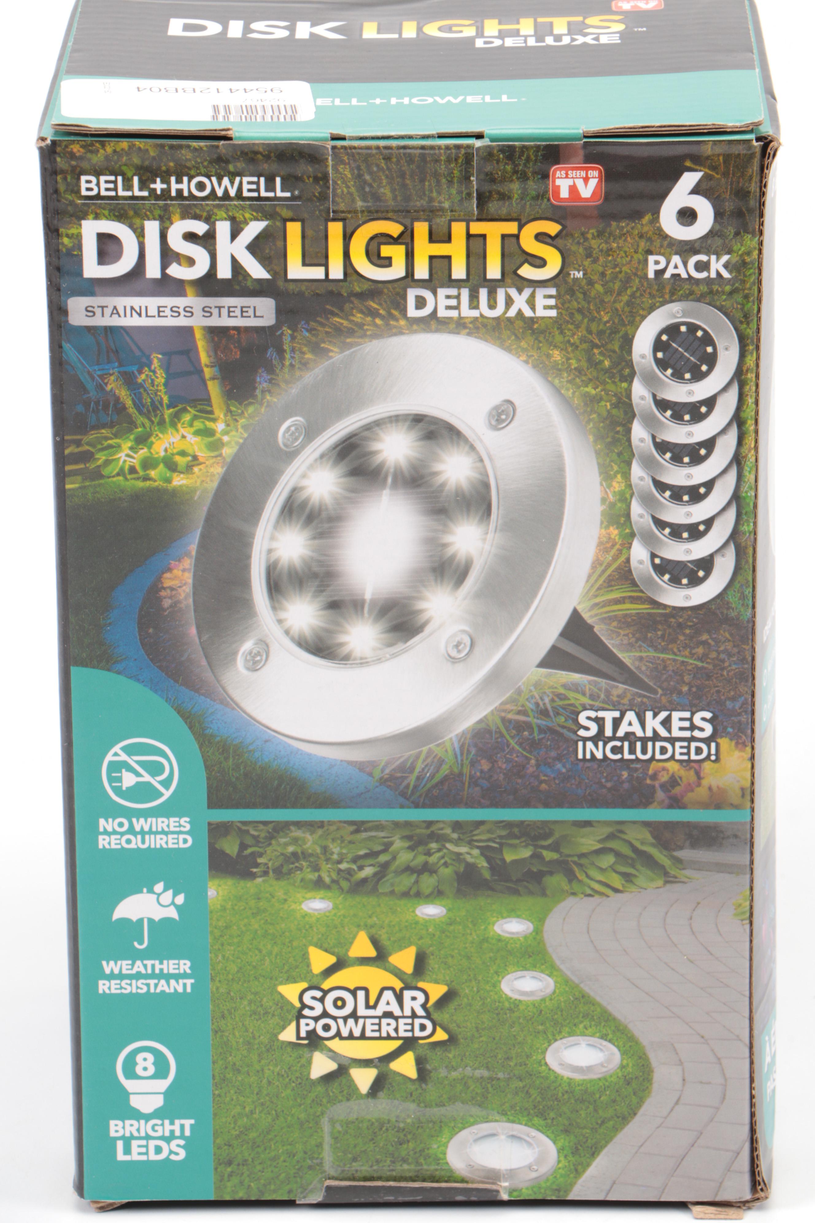 Bell+Howell Six-Pack Solar Powered Disk Lights