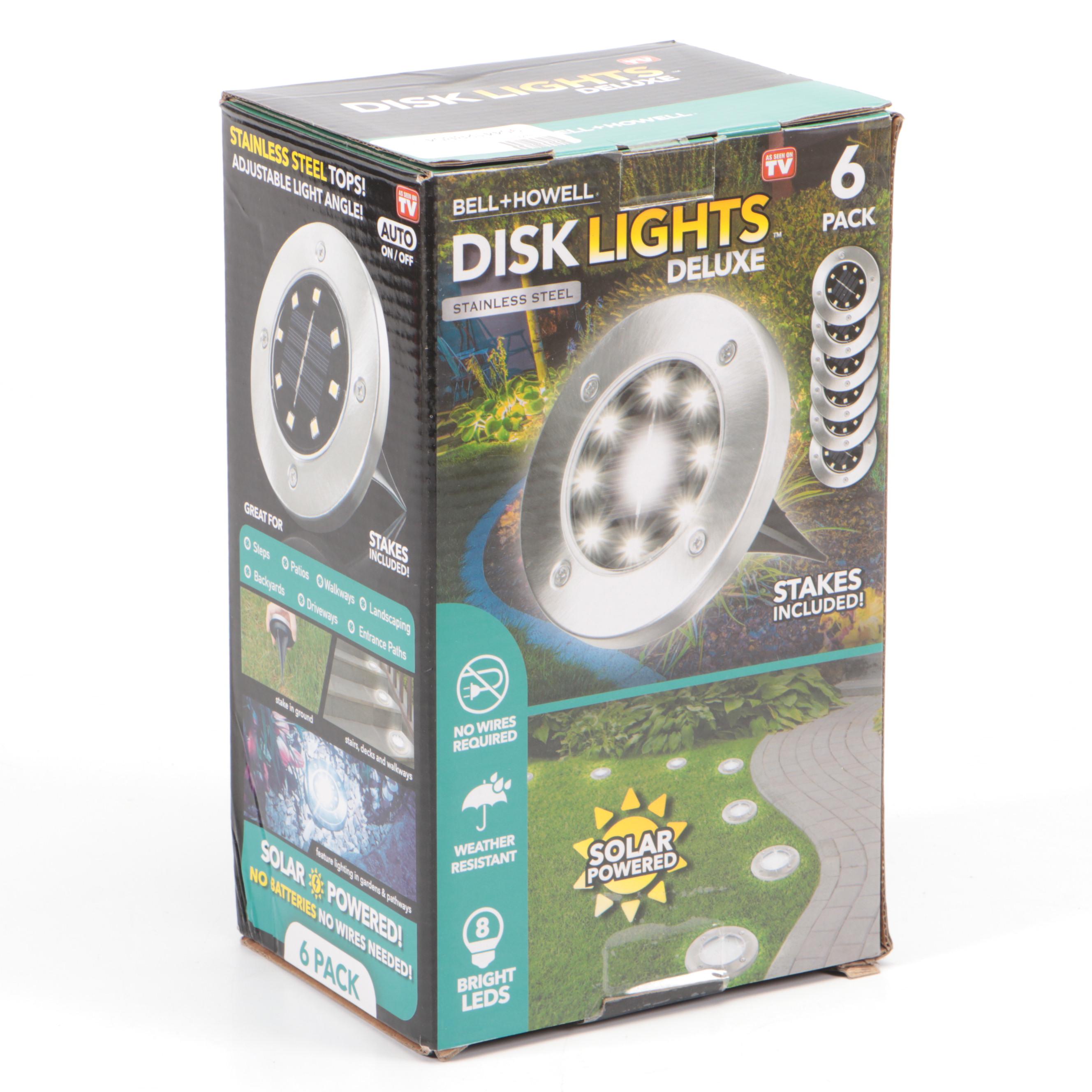 Bell+Howell Six-Pack Solar Powered Disk Lights