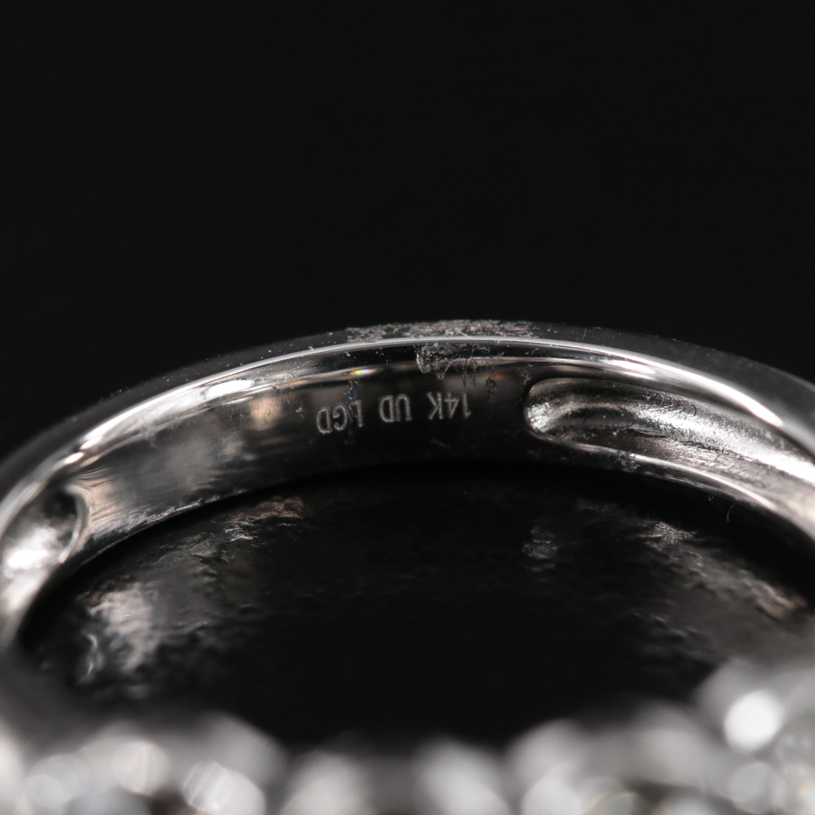 14K 8.49 CTW Diamond Ring with Lab Grown Fancy Center