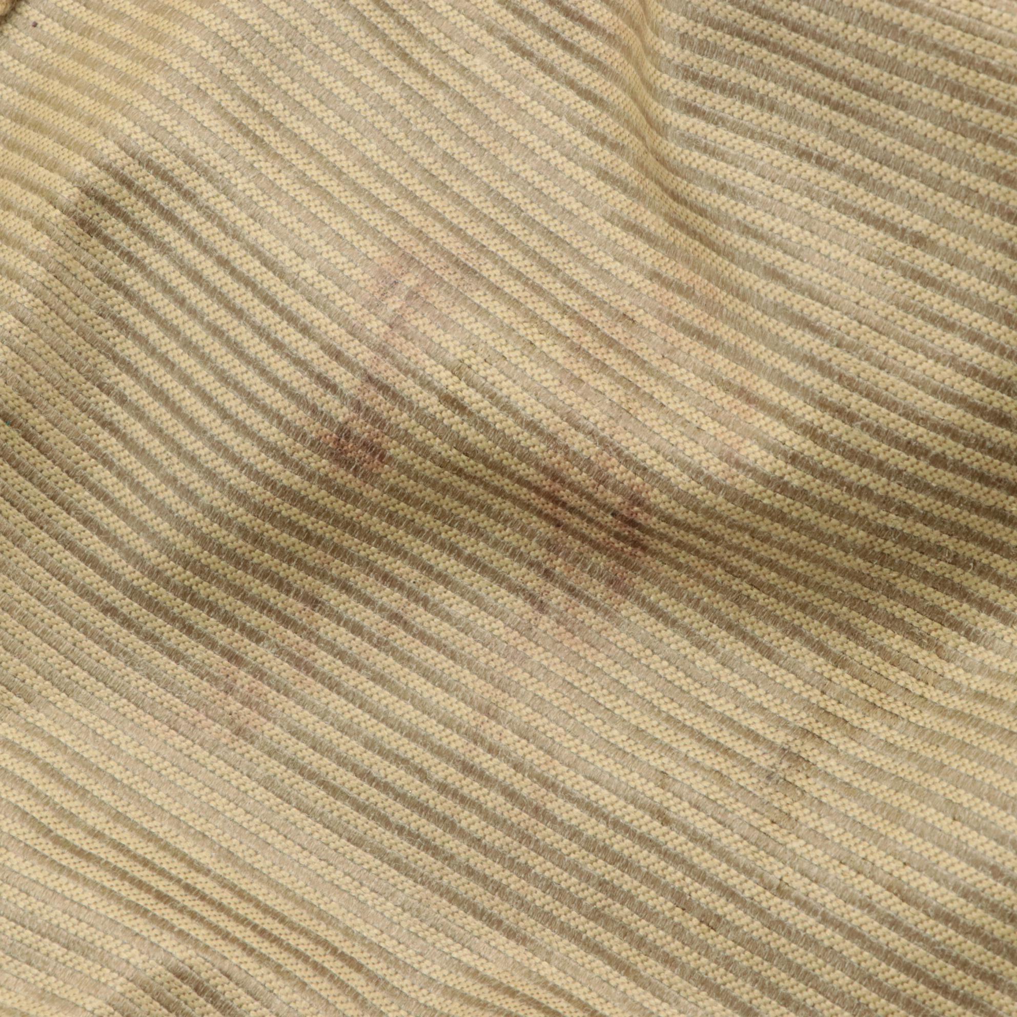 Yves Saint Laurent Beige Ribbed Coated Canvas Duffle Bag Tote