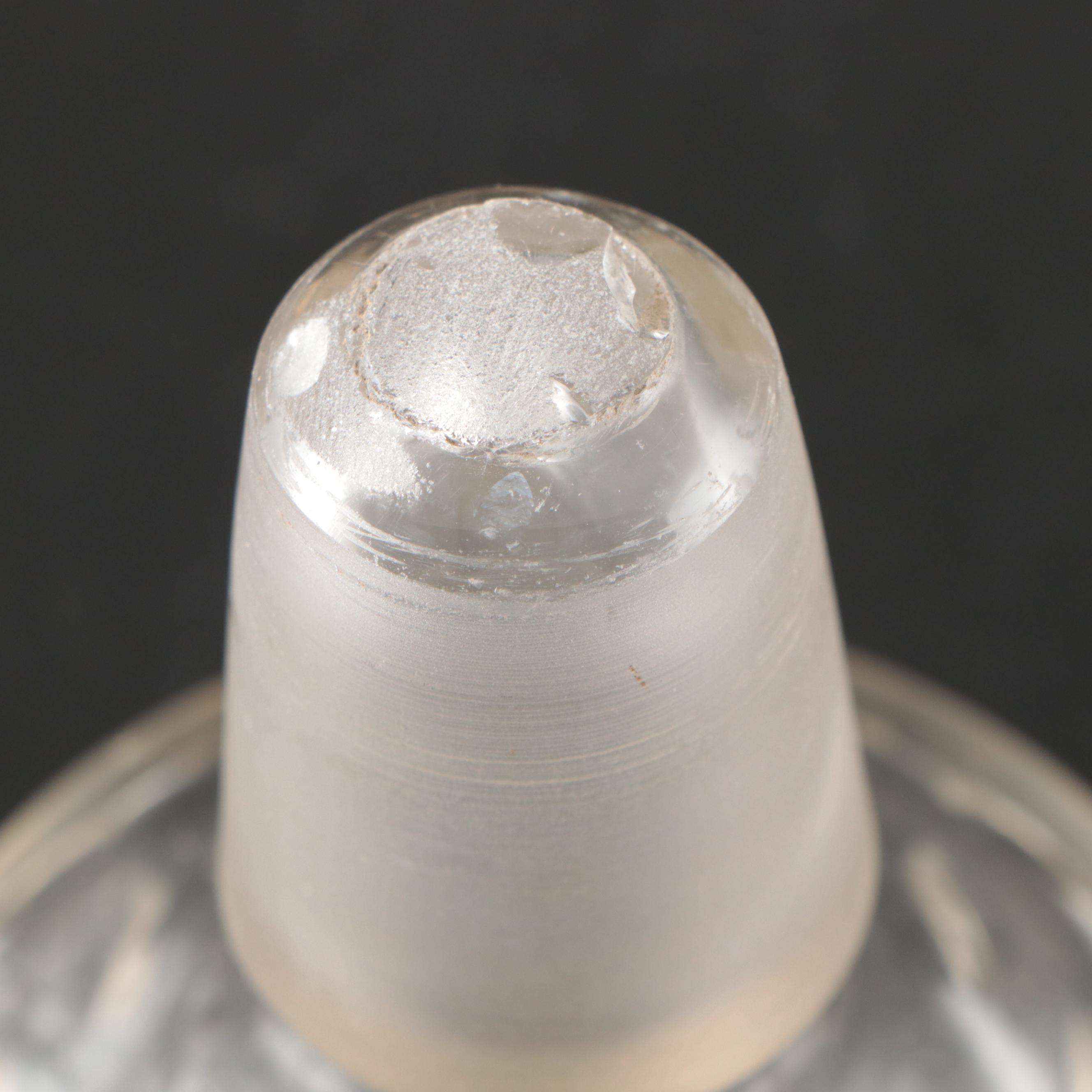 Gilt Accented with Other Glass Decanter and Bottles