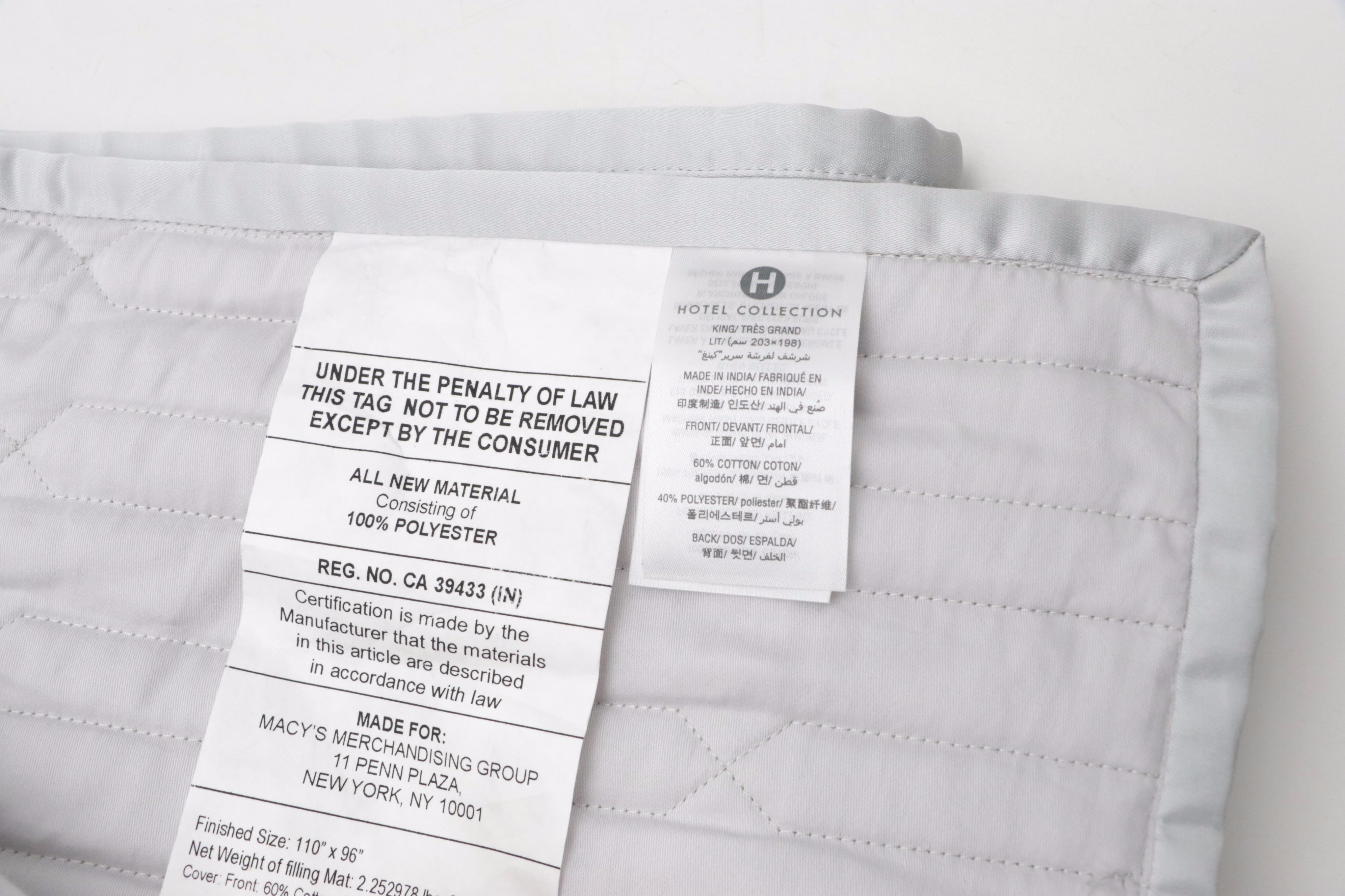 Charisma Polyester Pillow Cases with Hotel Collection Cotton Blend Duvet