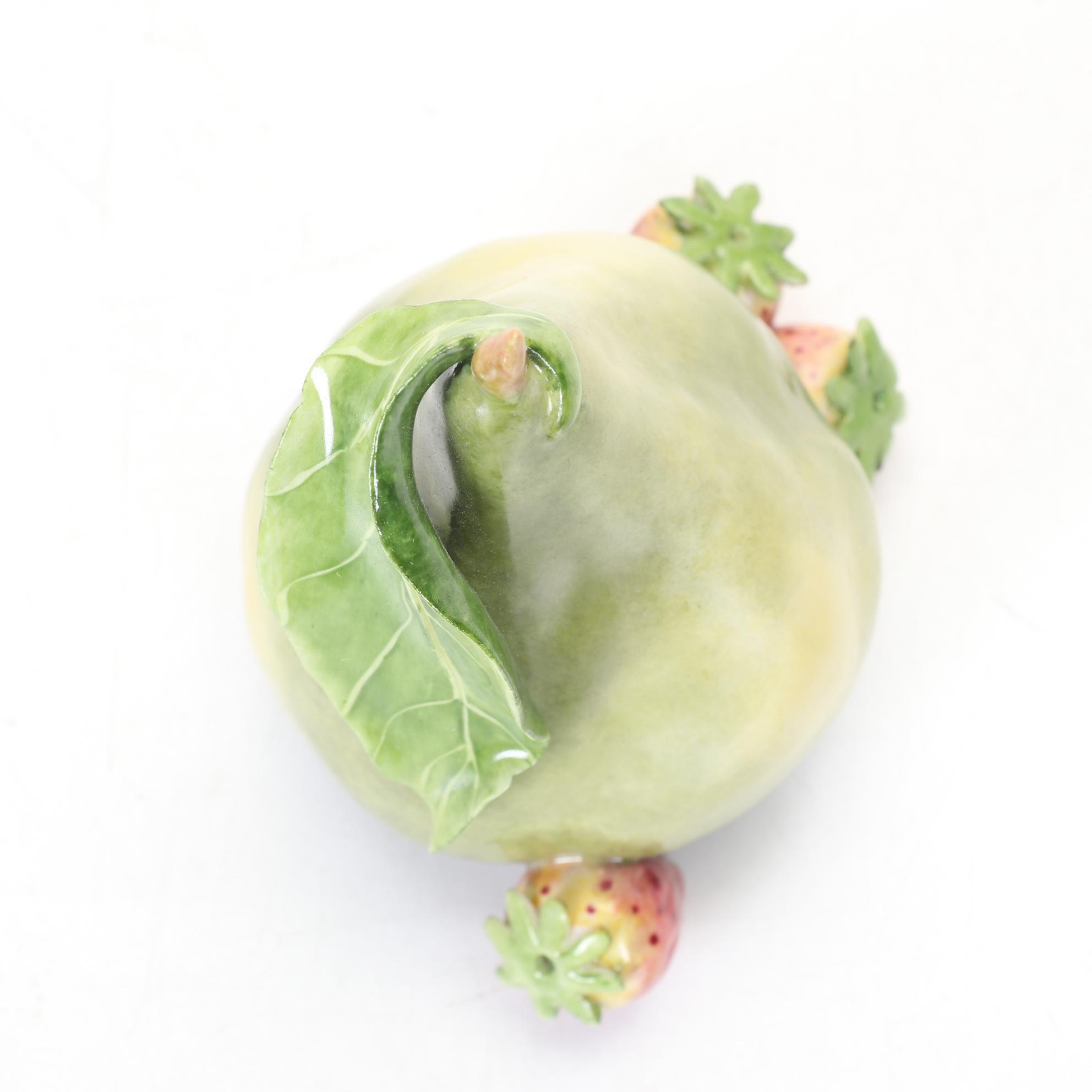 Katherine Houston 1999 "Pear With Strawberries," Signed By Artist