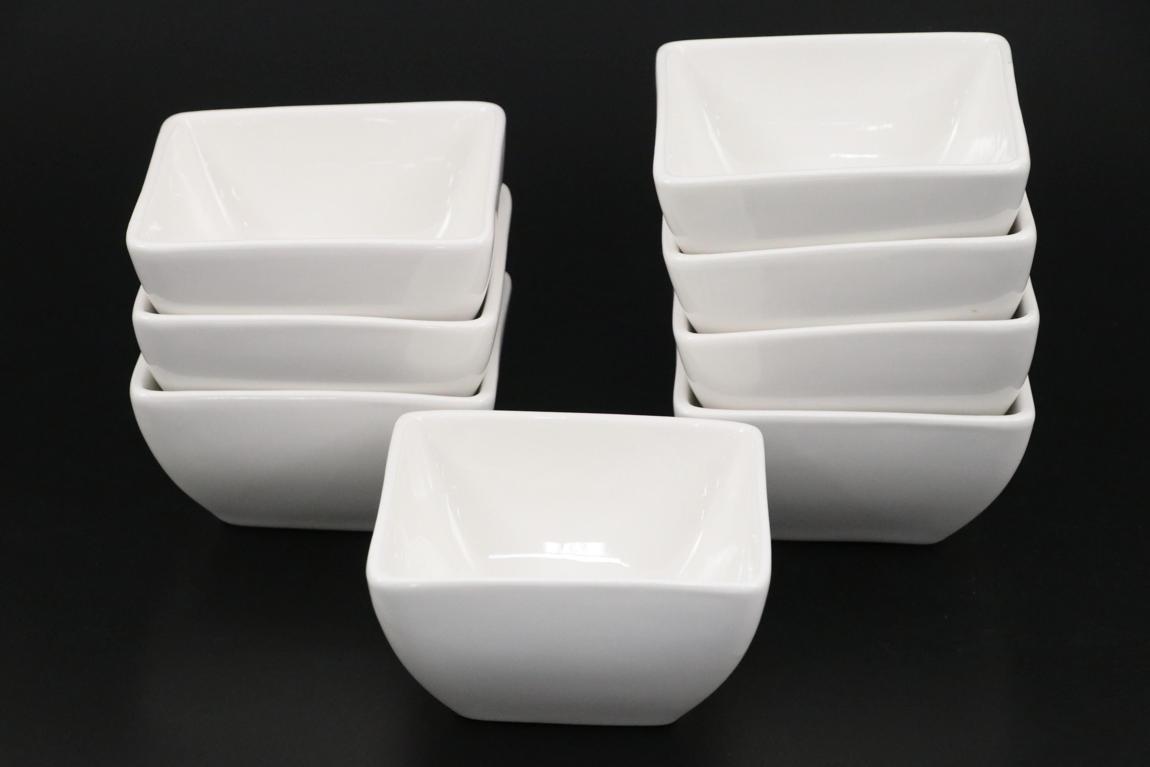 Modern White Porcelain Dinnerware by WP, Contemporary
