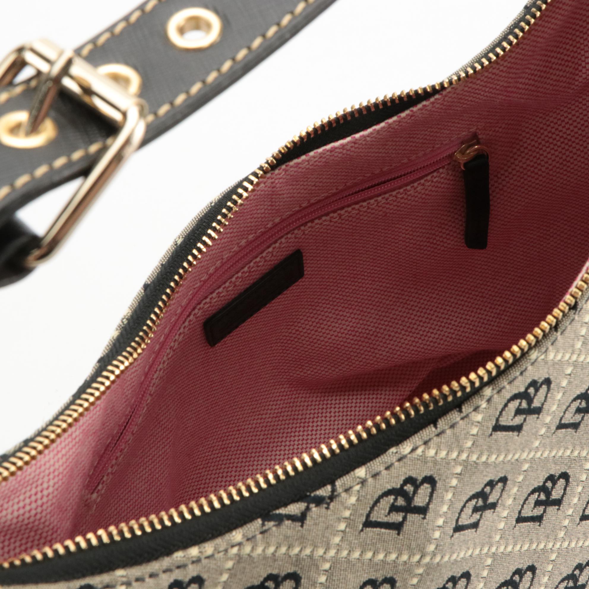 Dooney & Bourke Beige Suede Tote, Logo Canvas Shoulder Bag & Mini Wristlet Pouch