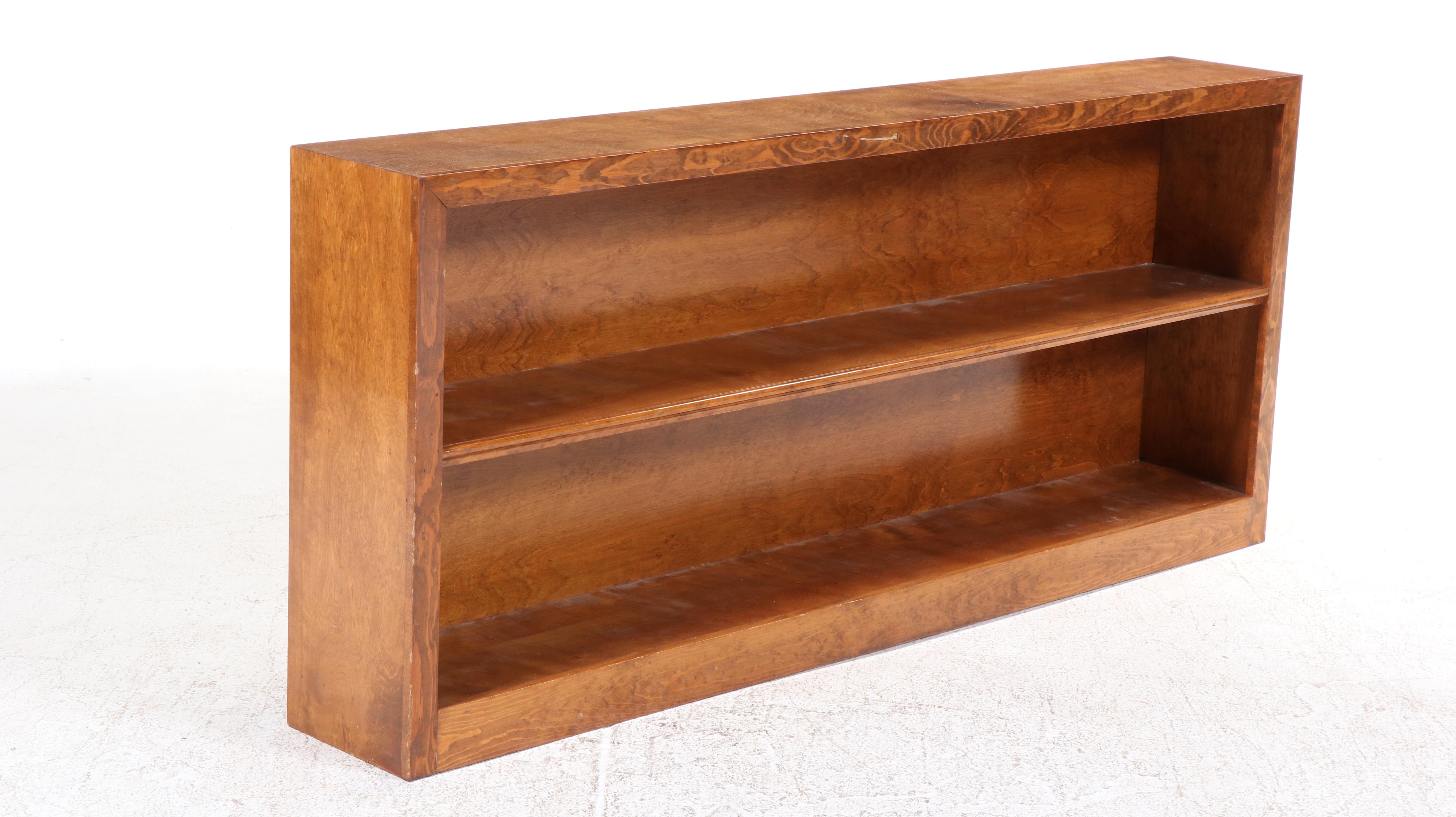 Custom-Made Two-Shelf Open Bookcase