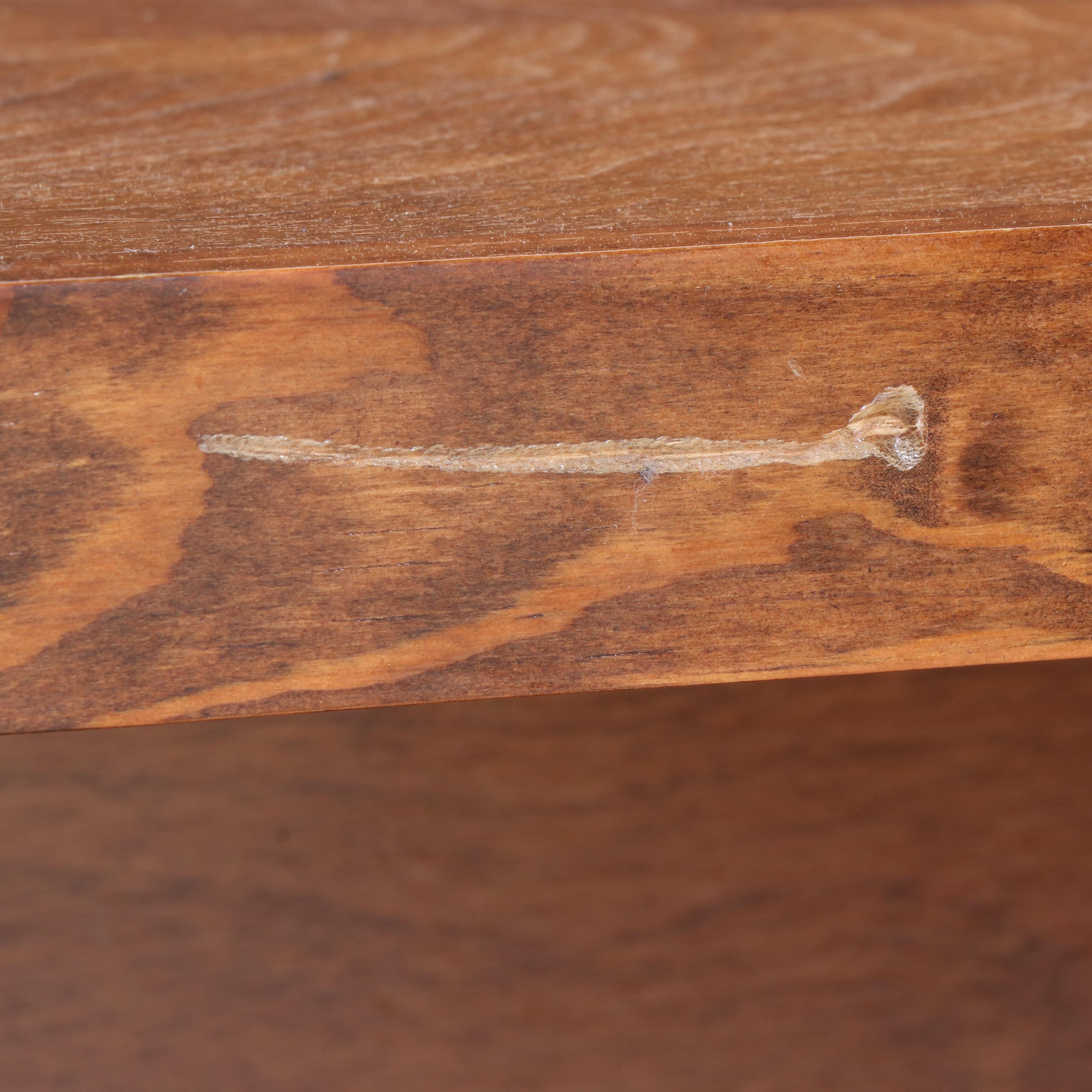 Custom-Made Two-Shelf Open Bookcase