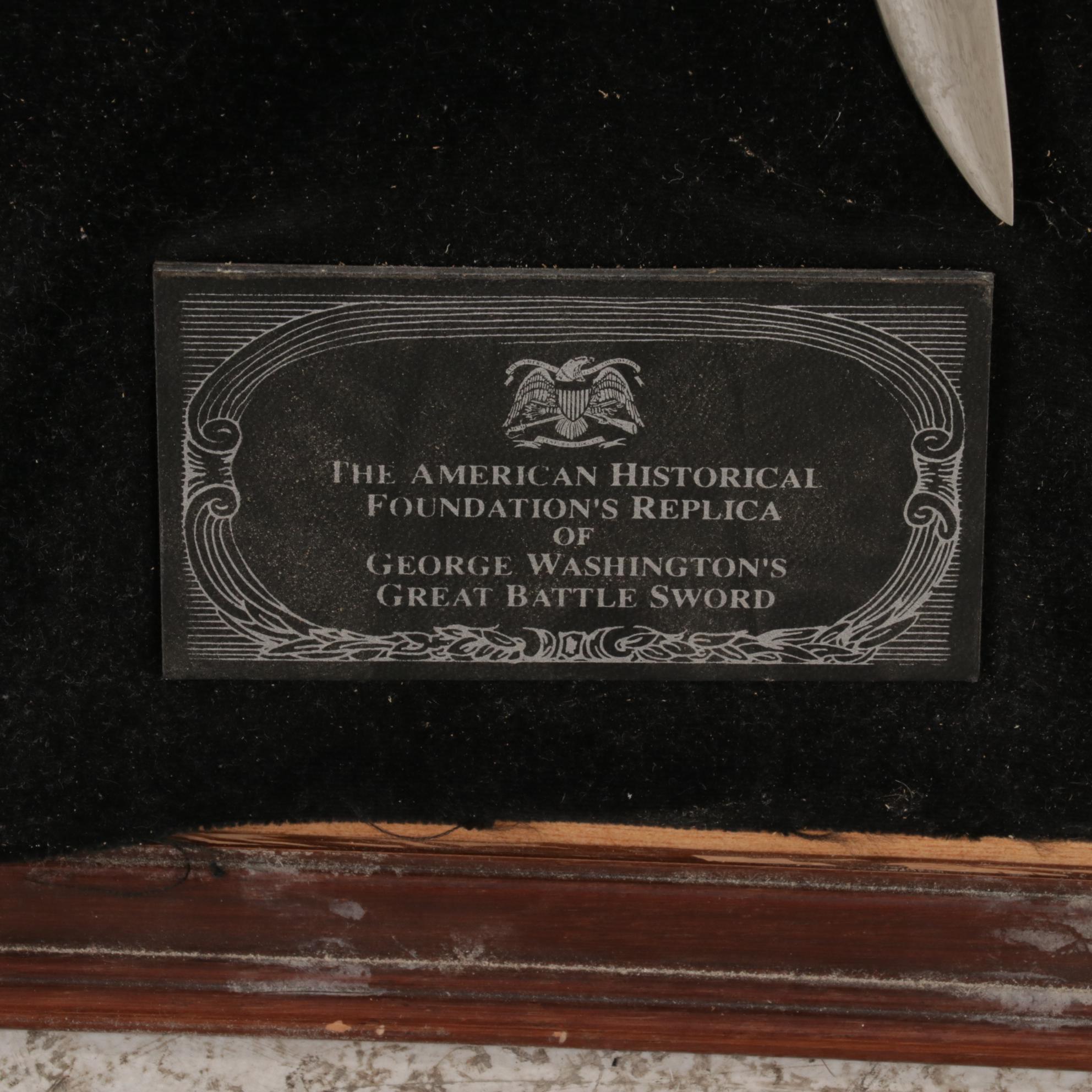American Historical Foundation Replica George Washington Battle Sword