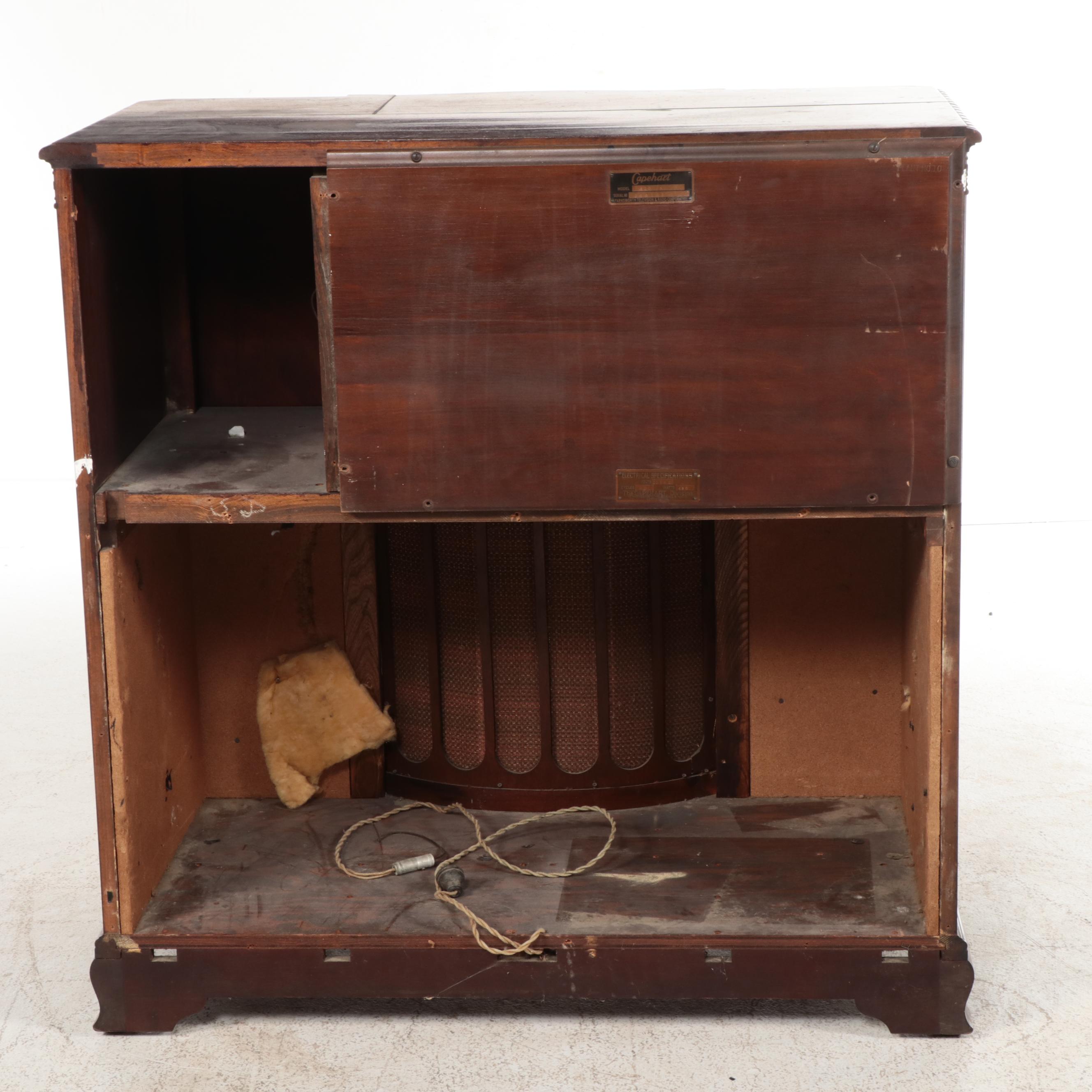 Federal Style Capehart Mahogany Stereo Cabinet, Mid-20th Century