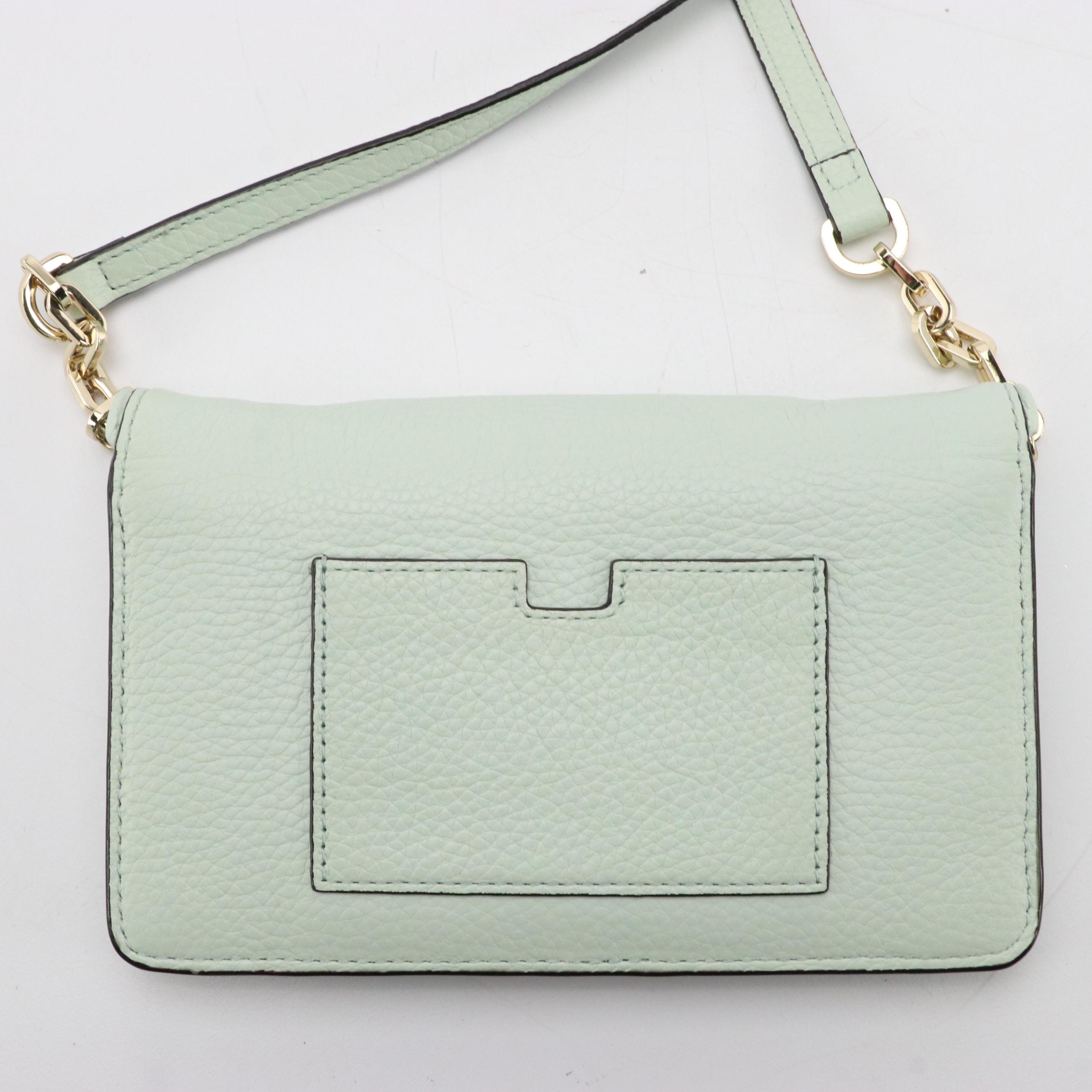 Kate Spade Mint Leather Crossbody Wallet & Somerton Street Caryl Suede Hobo Bag