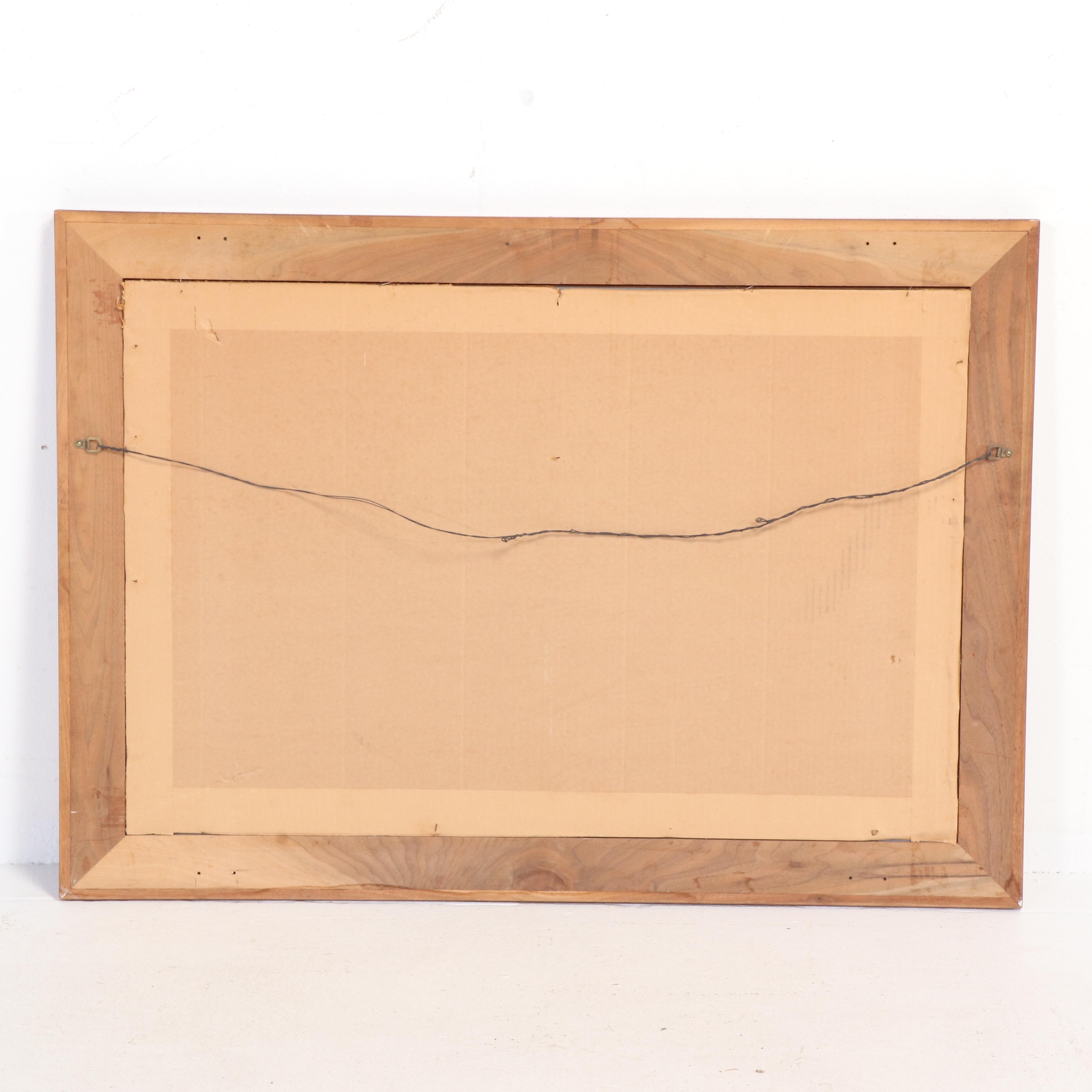 Federal Style Walnut Six-Drawer Dresser, Mid to Late 20th Century