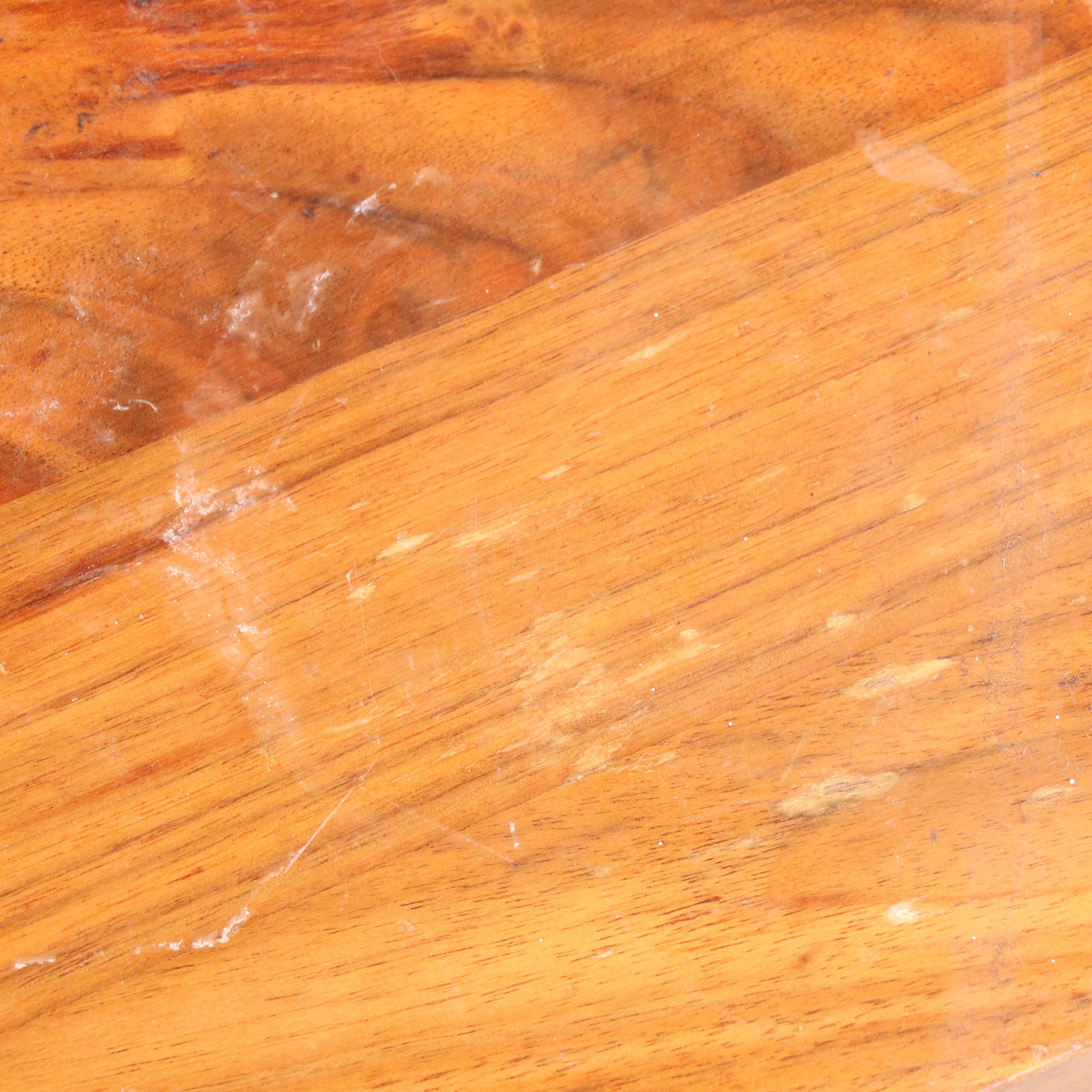 Federal Style Walnut Full Size Headboard with Nightstand