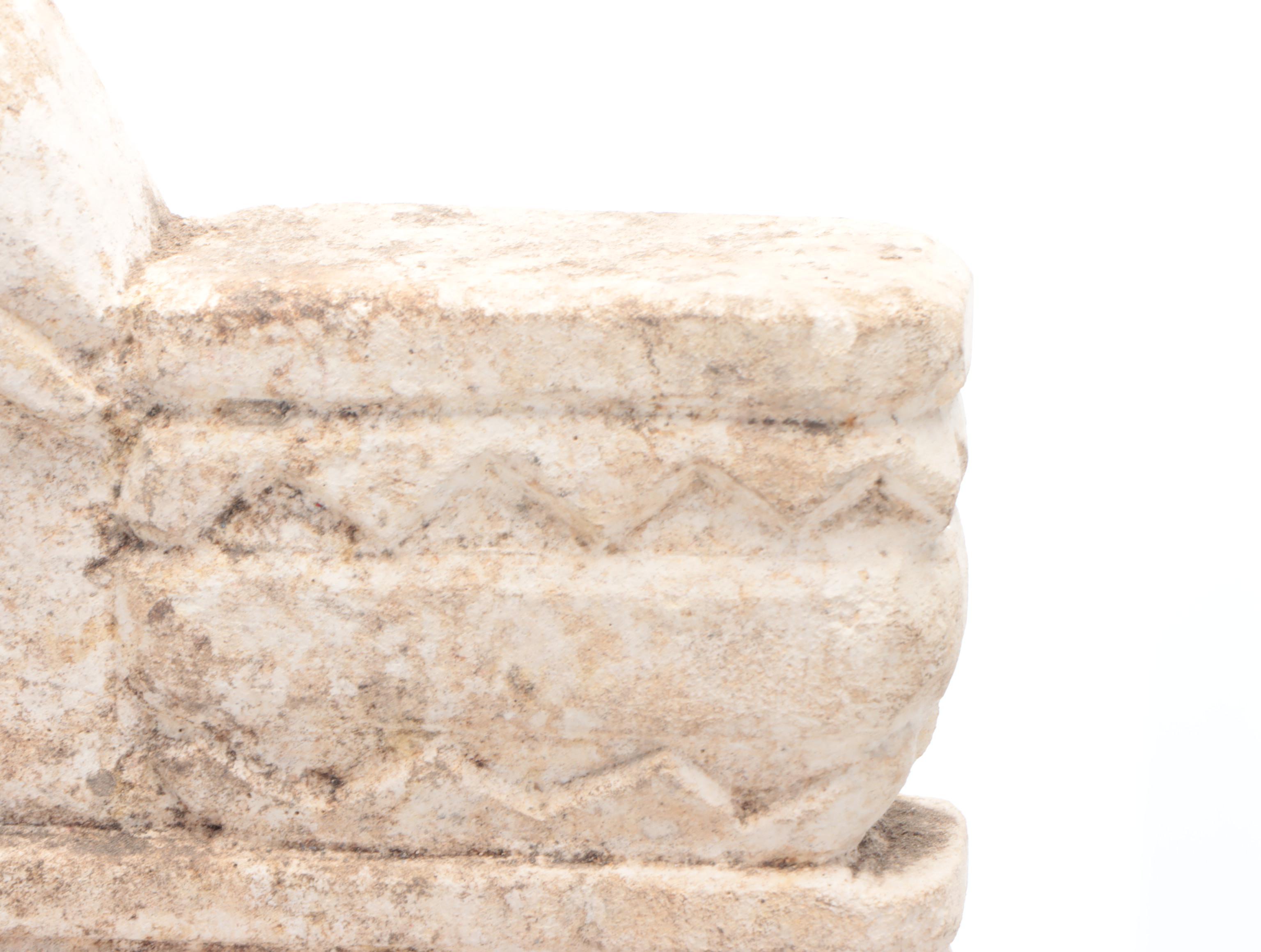 Carved Stone Tablet on Stand