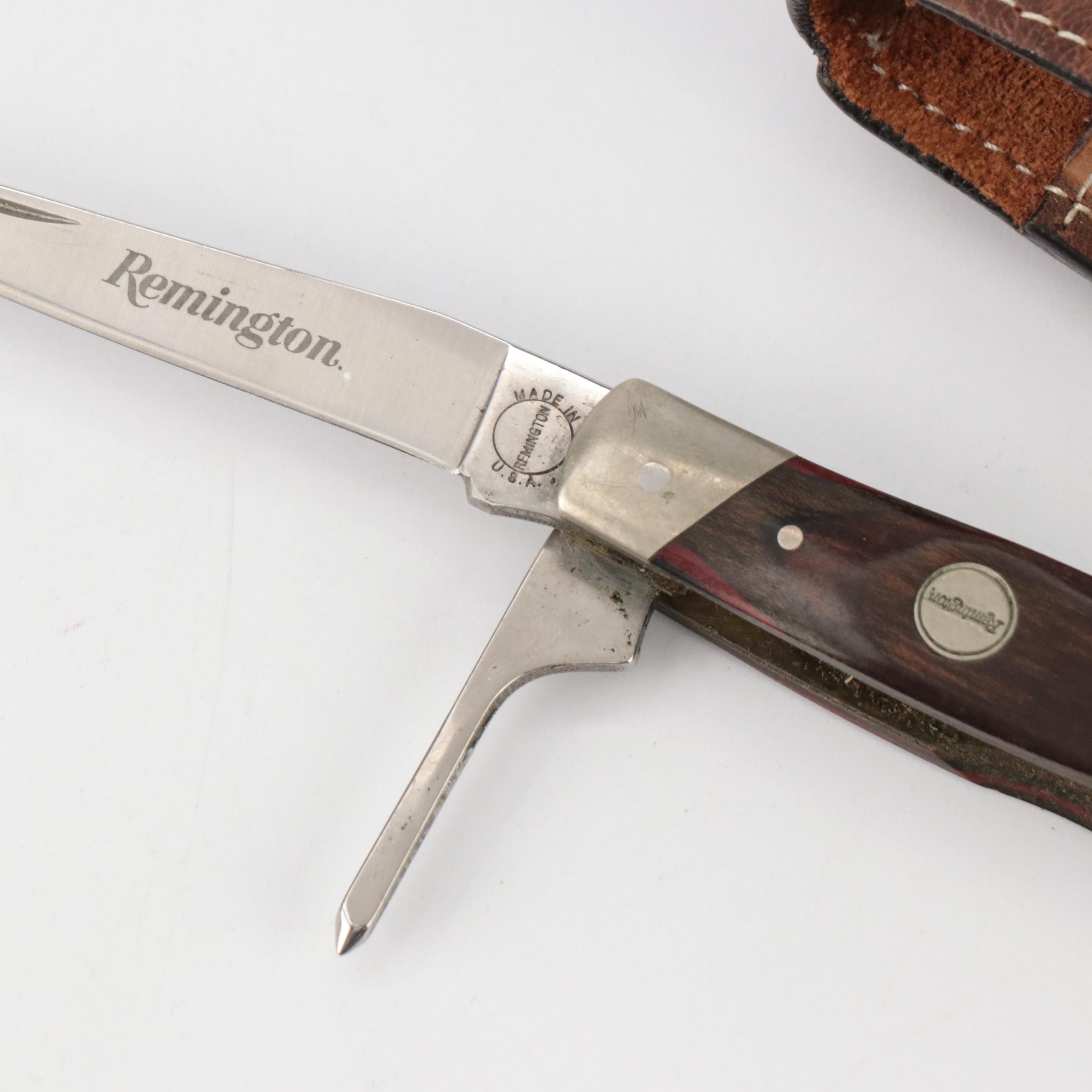 Muela Criollo Fixed Blade Knife and Leather Sheath with Remington Multi-Tool