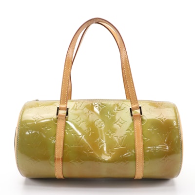Louis Vuitton Bedford Barrel Bag in Monogram Vernis and Vachetta Leather