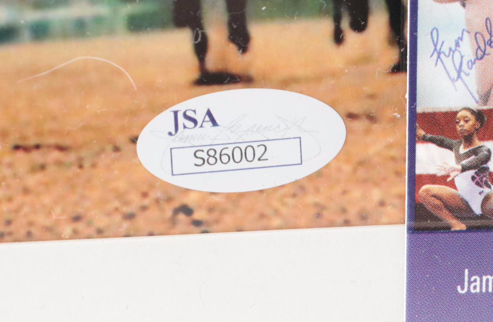 Ron Turcotte Riding Secretariat Signed Giclée in Matted Frame