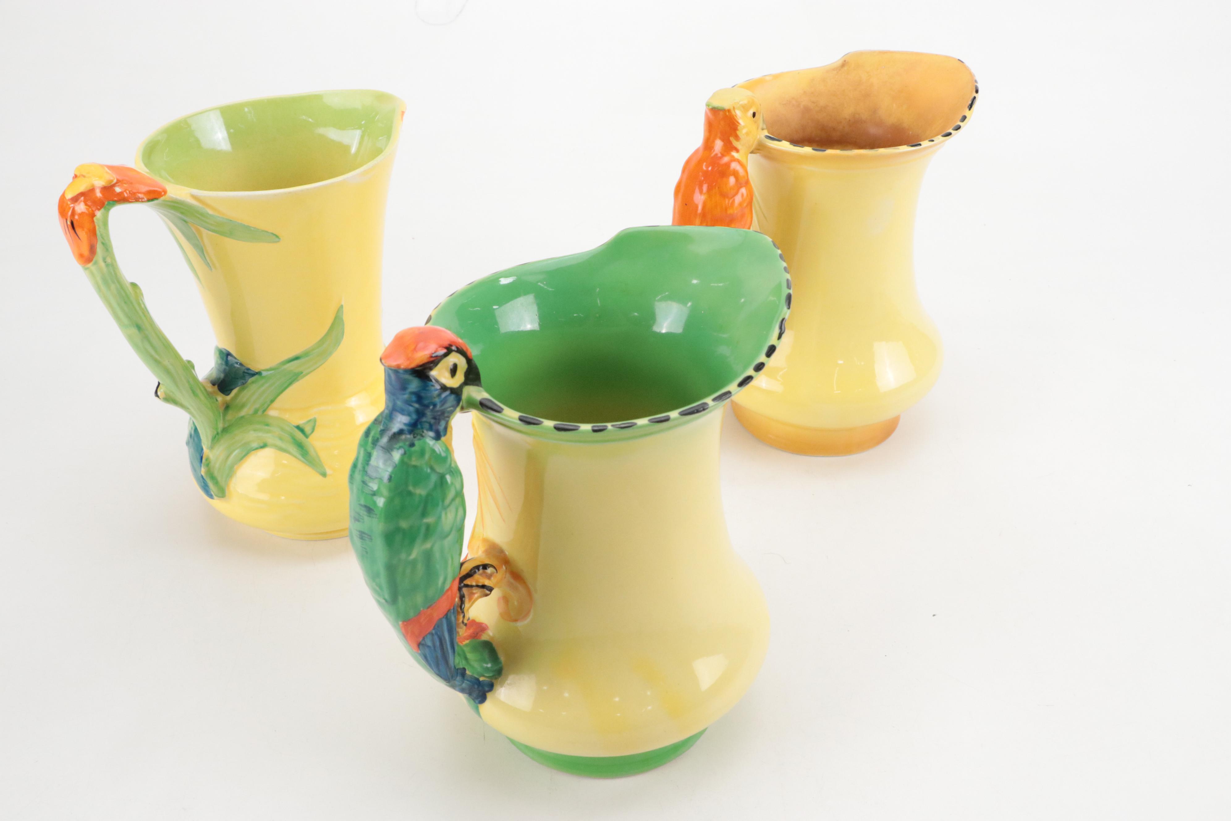 Burgess & Leigh Art Deco Style Burleigh Ware Pitchers, Early to Mid-20th Century