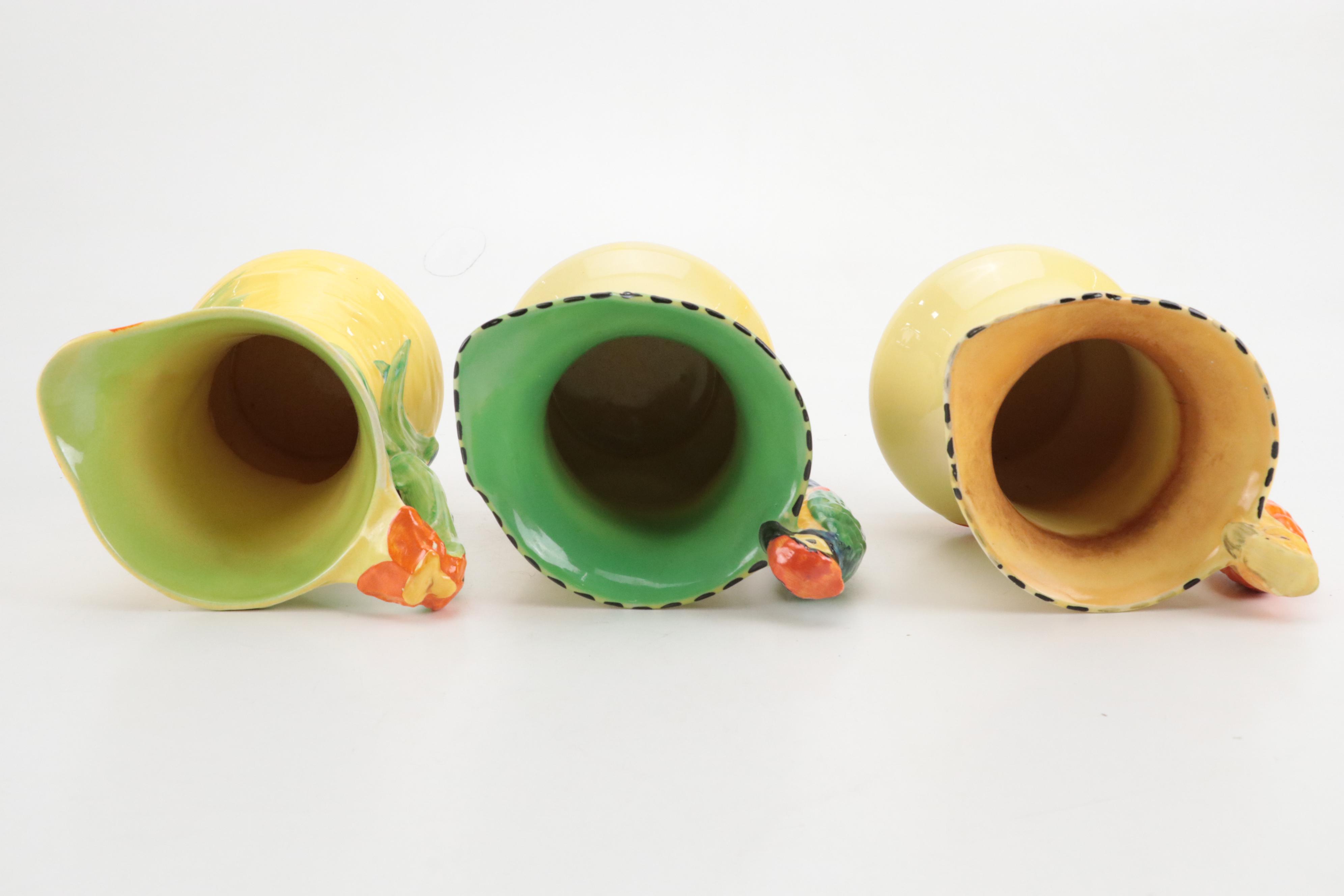 Burgess & Leigh Art Deco Style Burleigh Ware Pitchers, Early to Mid-20th Century