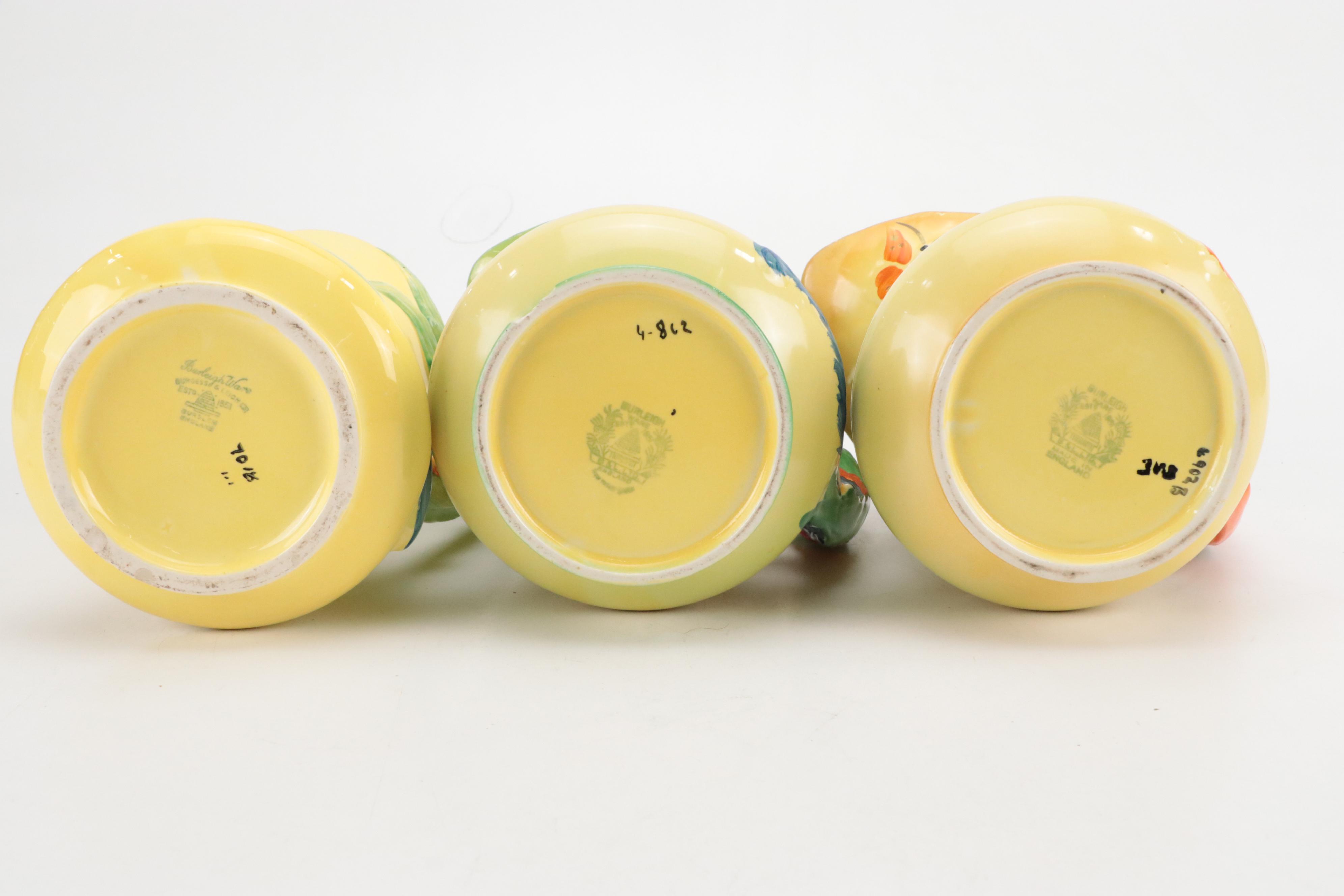 Burgess & Leigh Art Deco Style Burleigh Ware Pitchers, Early to Mid-20th Century